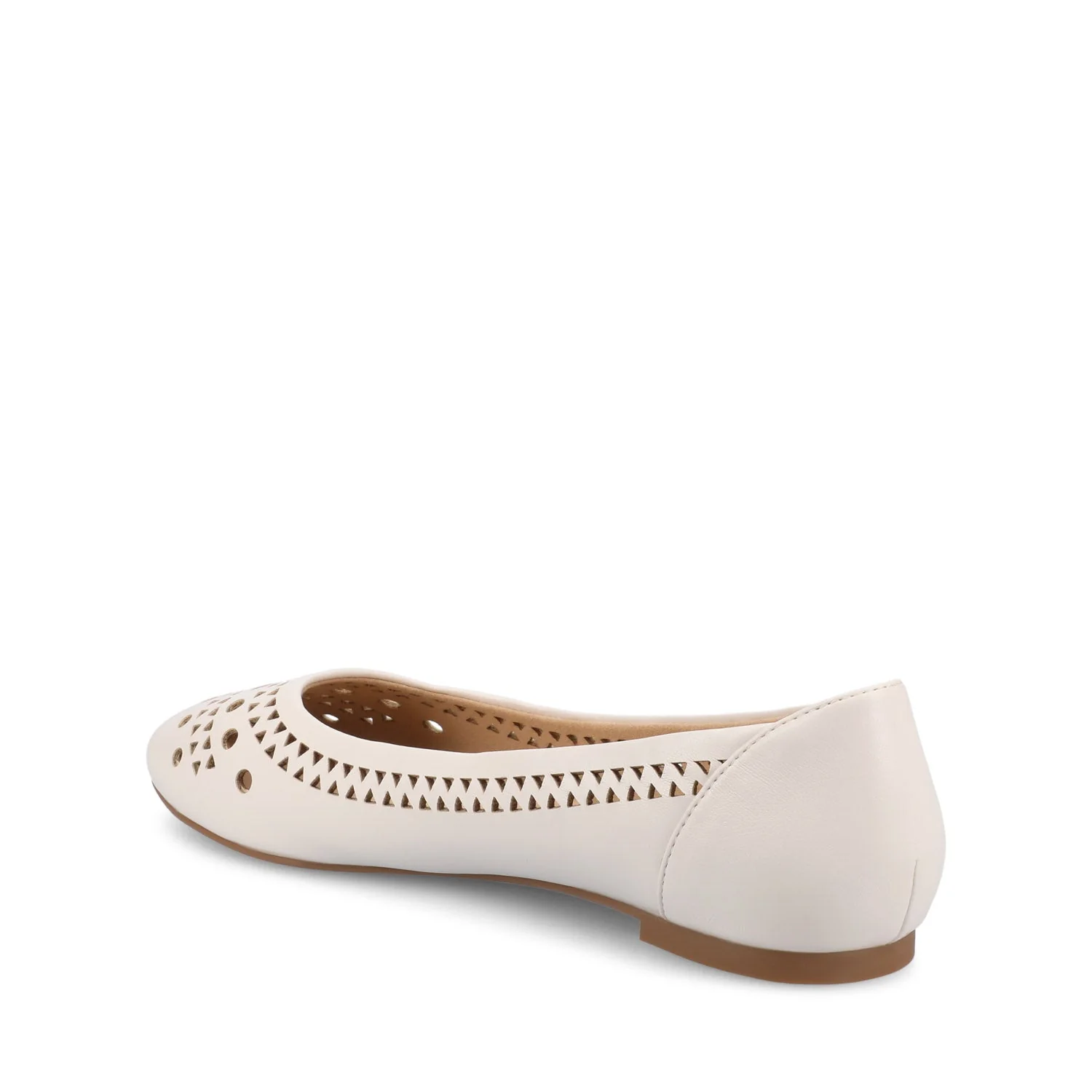 KAMRAH BALLET FLATS IN VEGAN LEATHER - Bone PU - Image 4