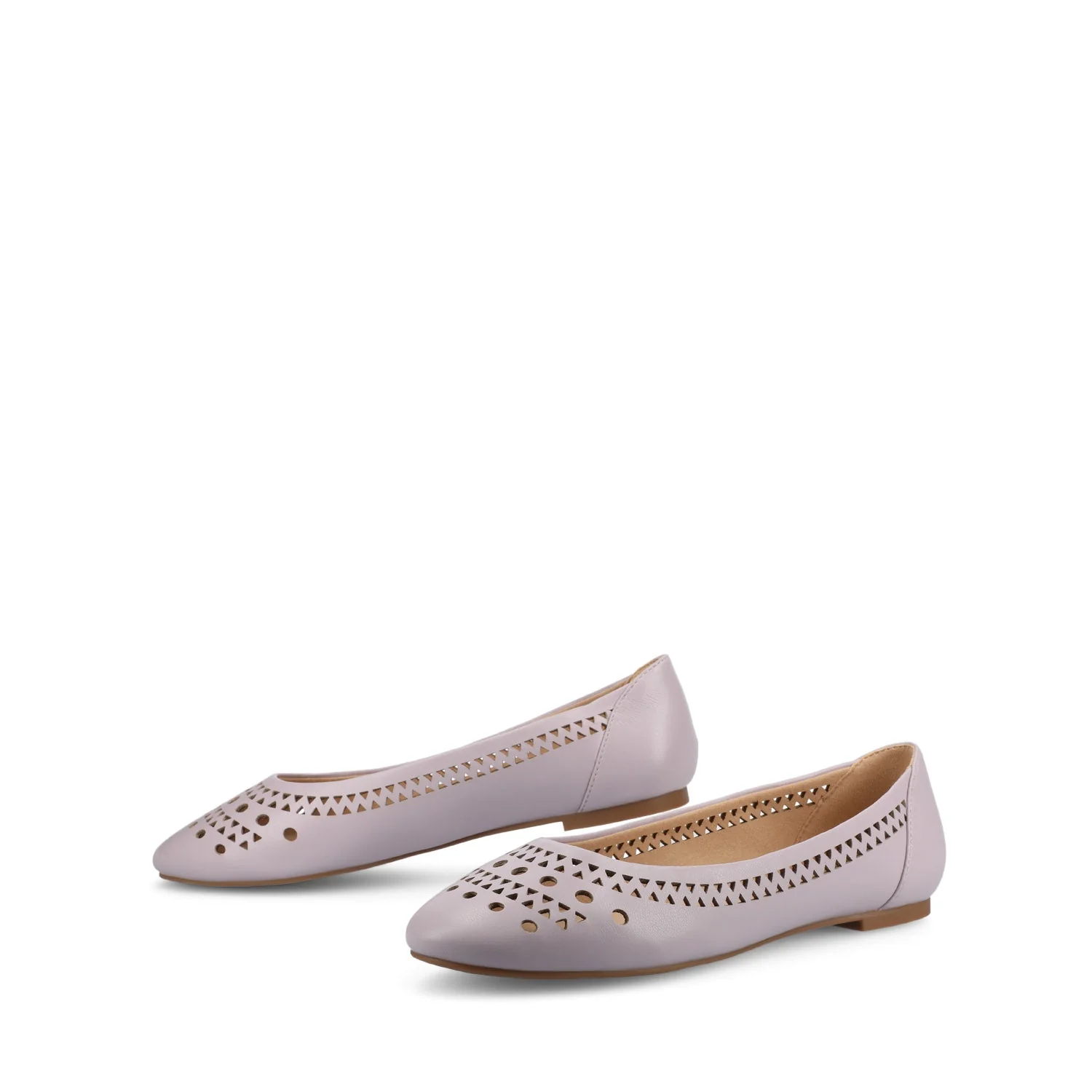 KAMRAH BALLET FLATS IN VEGAN LEATHER - Lilac PU - Image 2