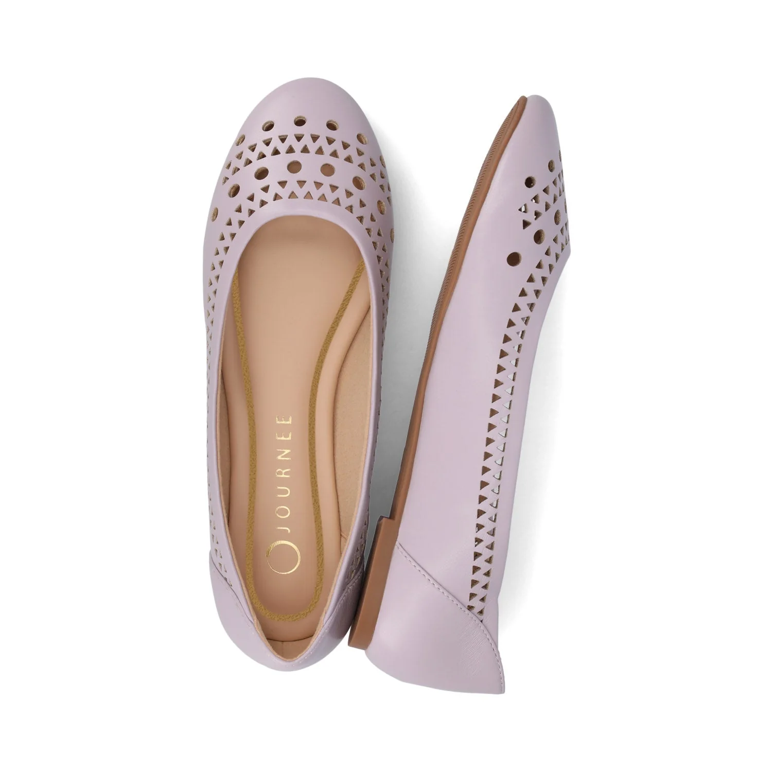 KAMRAH BALLET FLATS IN VEGAN LEATHER - Lilac PU - Image 3