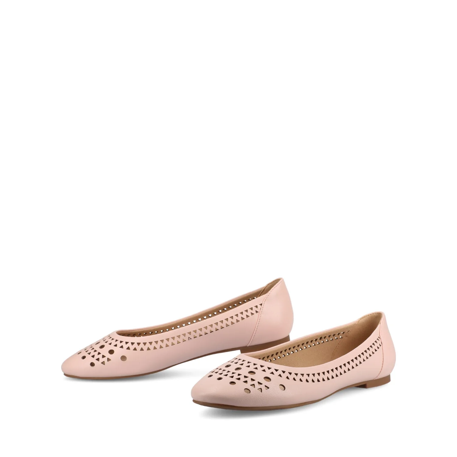 KAMRAH BALLET FLATS IN VEGAN LEATHER - Pink PU - Image 2