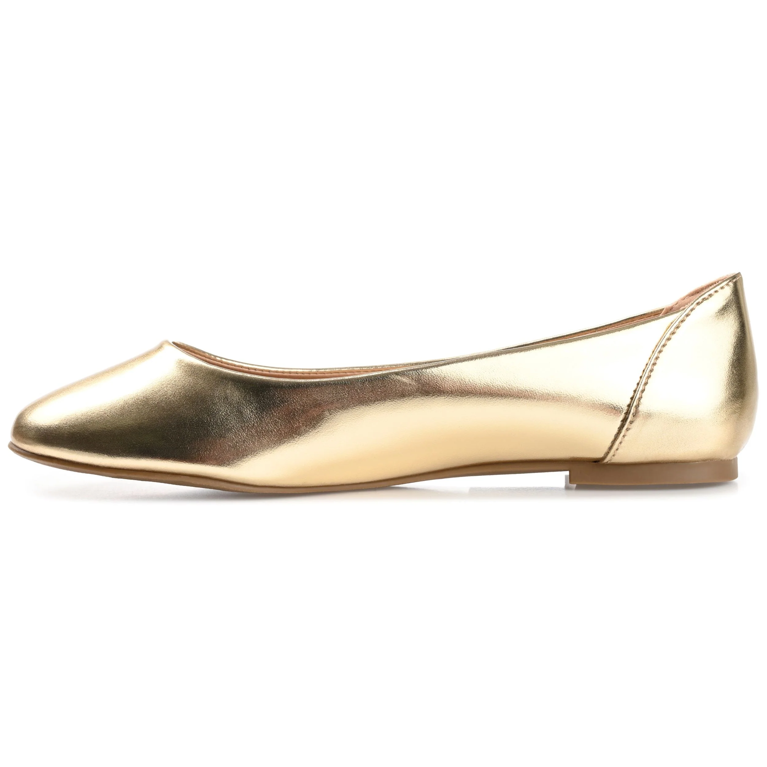 KAVN BALLET FLATS IN VEGAN LEATHER - Gold PU - Image 3