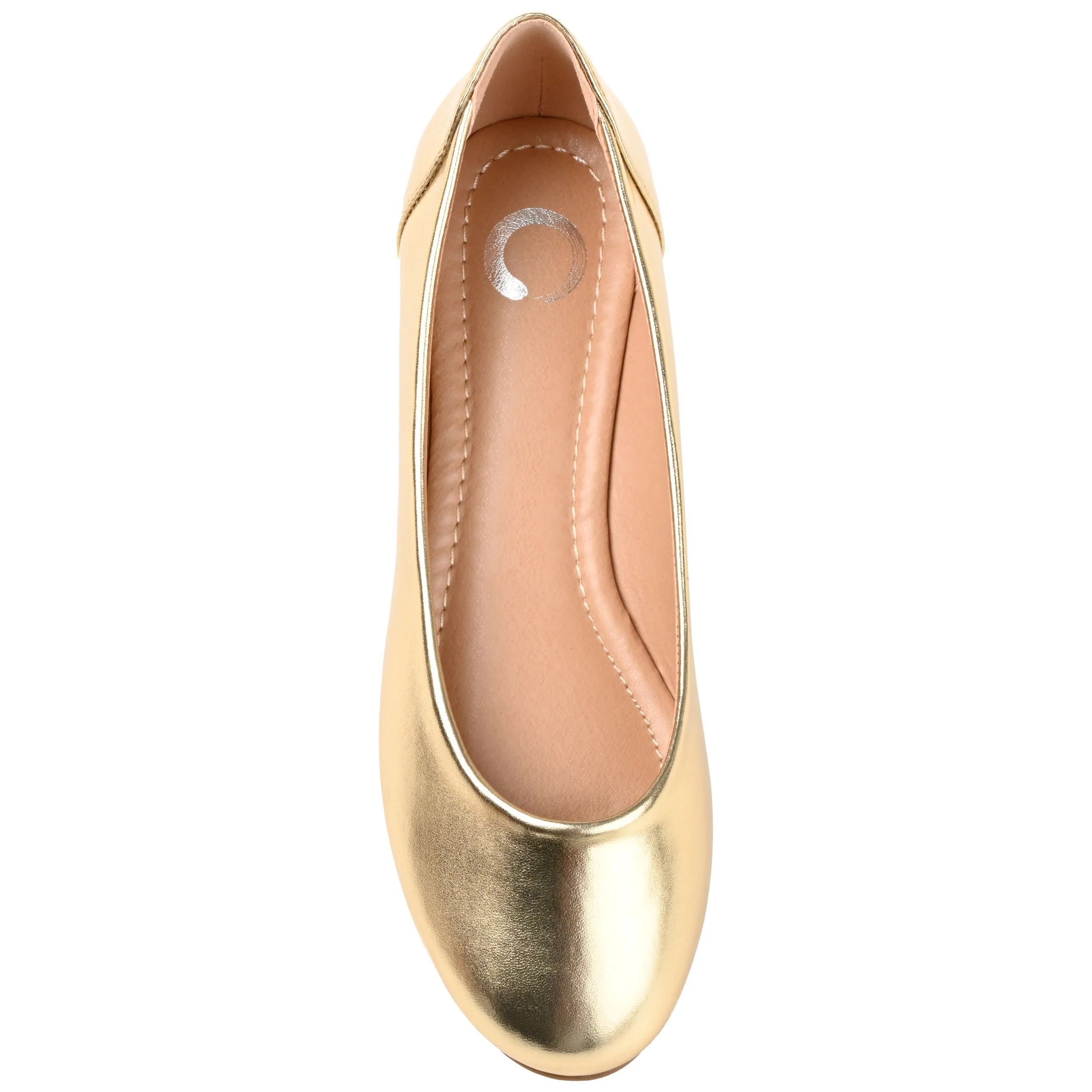 KAVN BALLET FLATS IN VEGAN LEATHER - Gold PU - Image 6