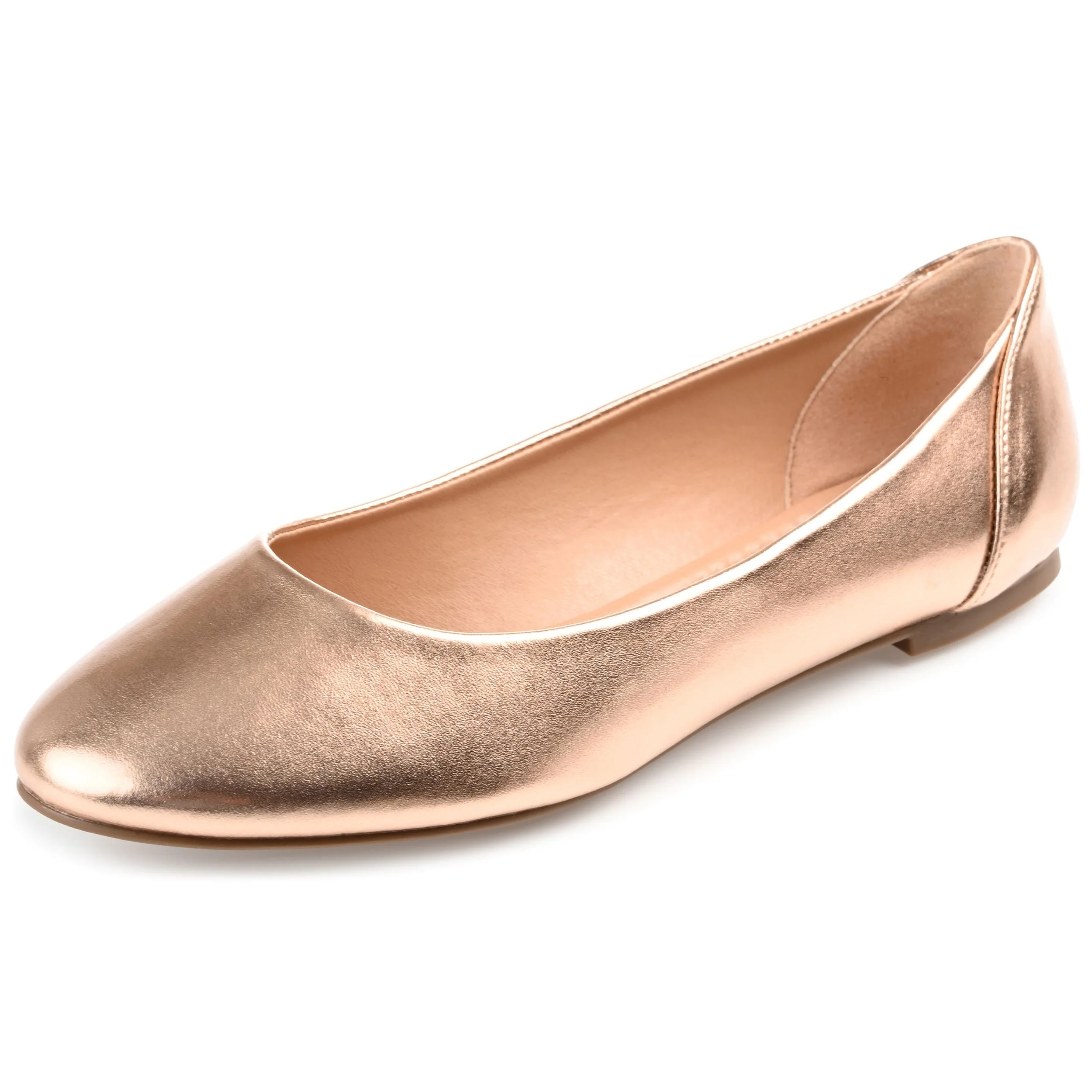 KAVN BALLET FLATS IN VEGAN LEATHER - Rose Gold PU - Image 3