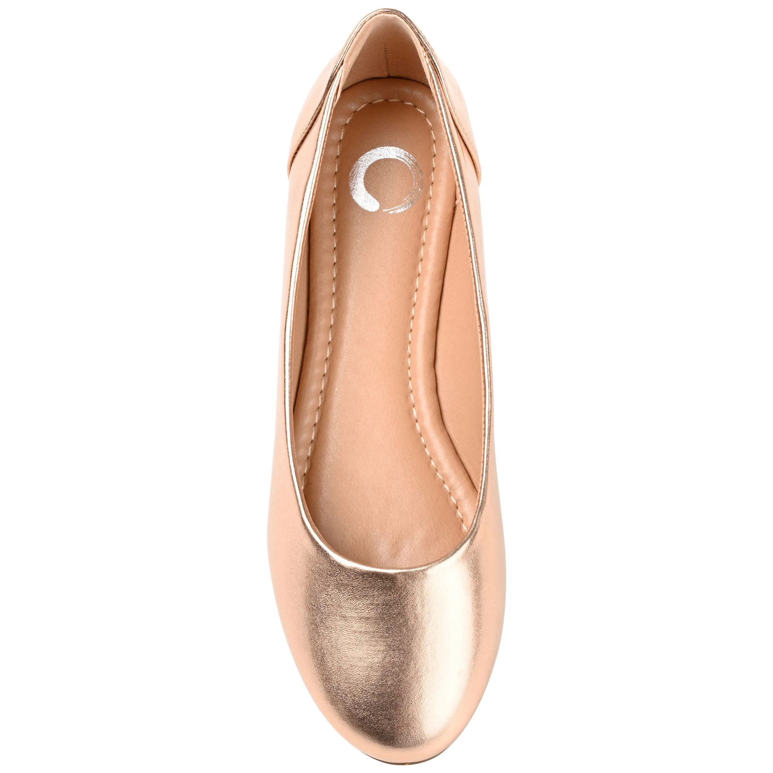 KAVN BALLET FLATS IN VEGAN LEATHER - Rose Gold PU - Image 5