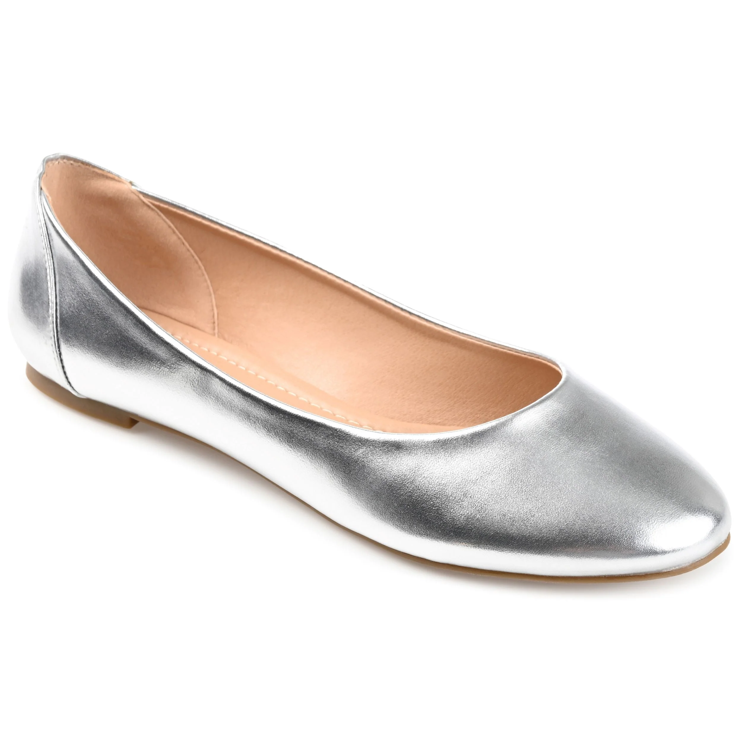 KAVN BALLET FLATS IN VEGAN LEATHER - Silver PU - Image 2