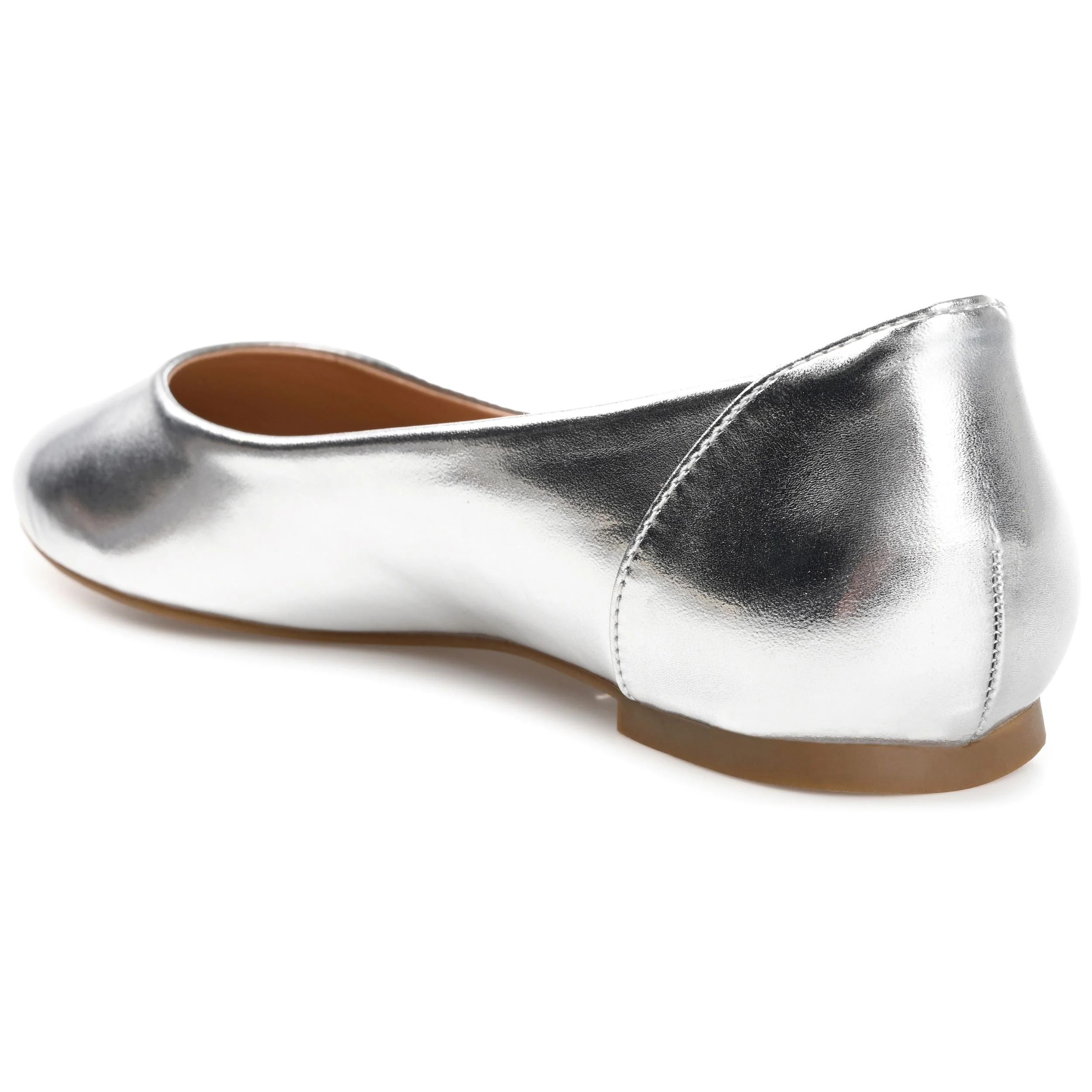 KAVN BALLET FLATS IN VEGAN LEATHER - Silver PU - Image 3