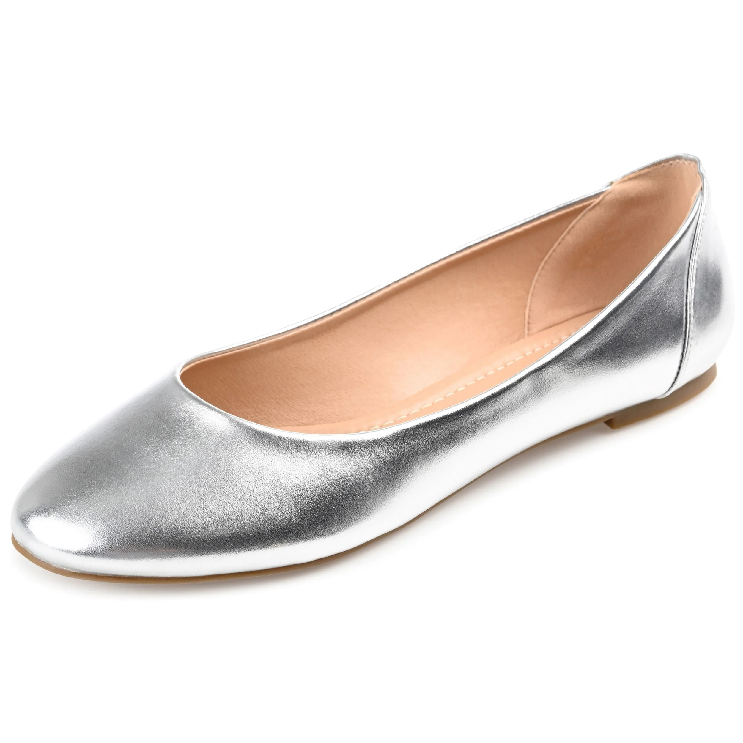 KAVN BALLET FLATS IN VEGAN LEATHER - Silver PU - Image 4