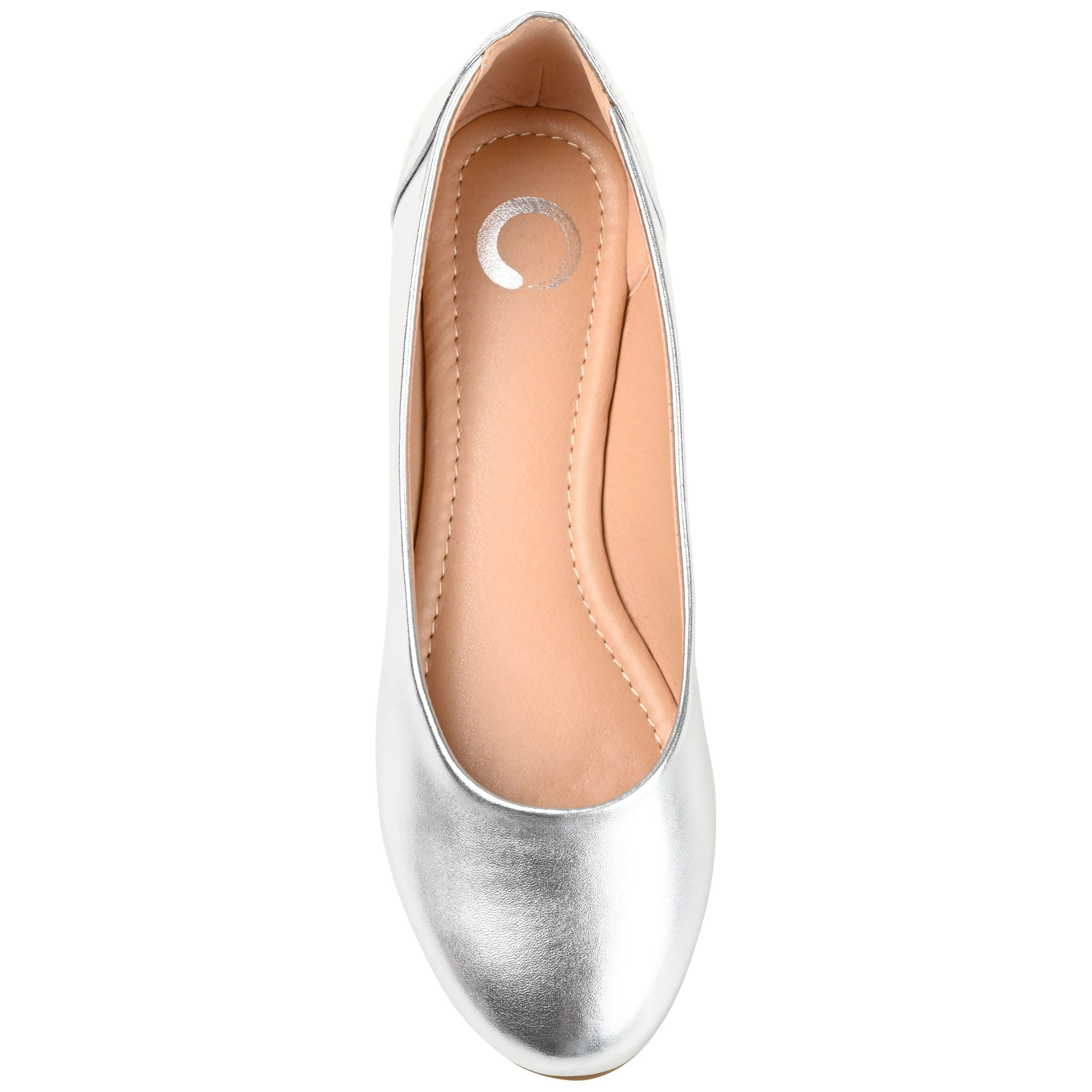 KAVN BALLET FLATS IN VEGAN LEATHER - Silver PU - Image 6