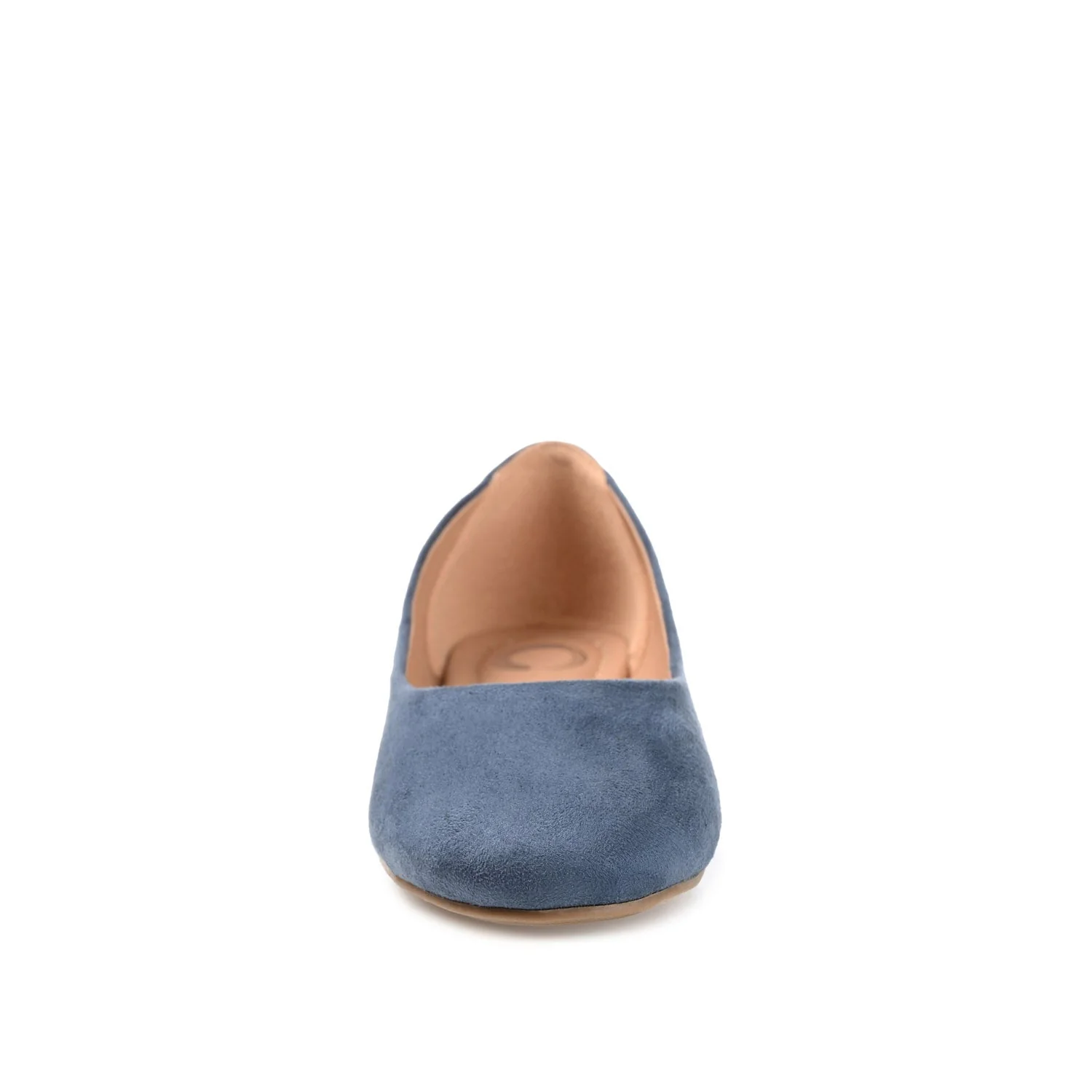 KAVN FAUX SUEDE FLATS IN WIDE - Blue - Image 5
