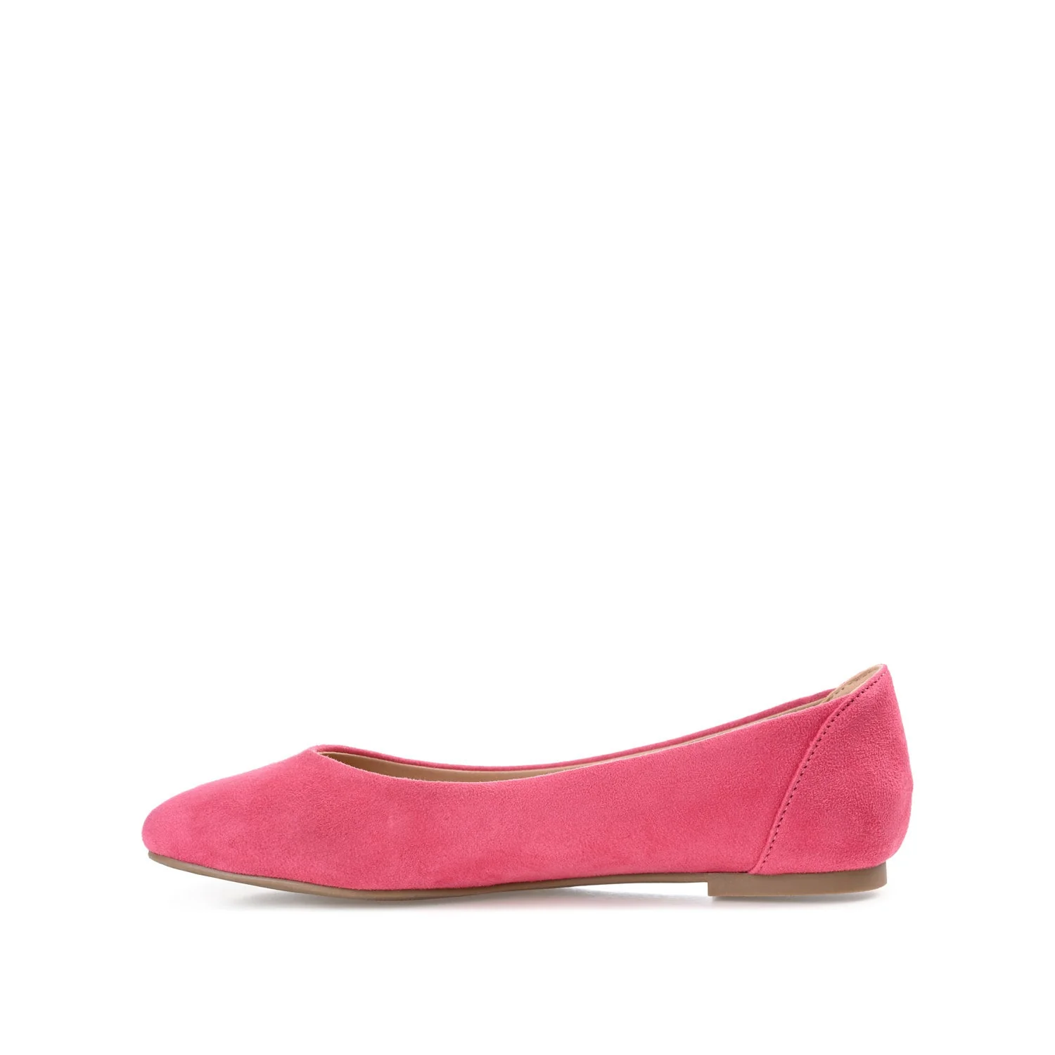 KAVN FAUX SUEDE FLATS IN WIDE - Fuchsia - Image 3