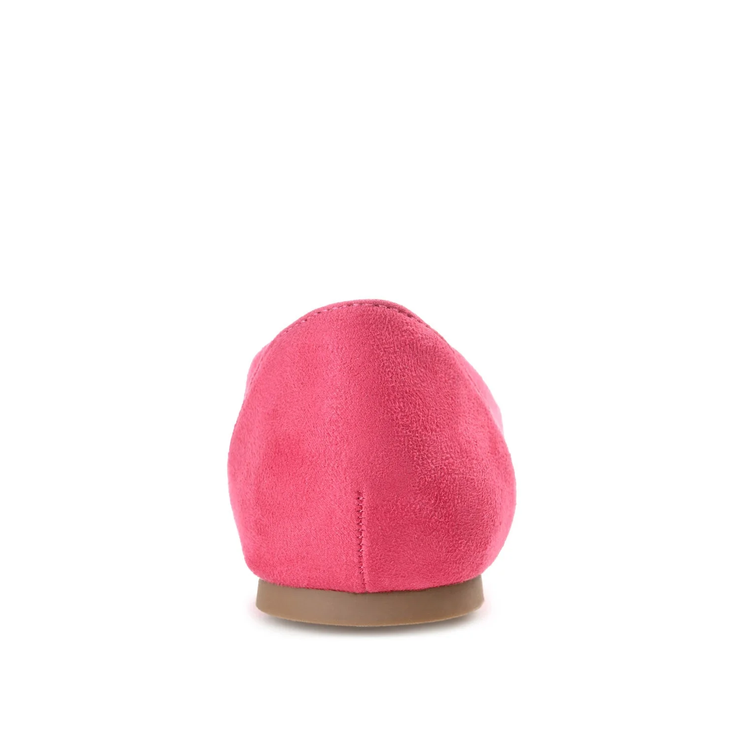 KAVN FAUX SUEDE FLATS IN WIDE - Fuchsia - Image 7