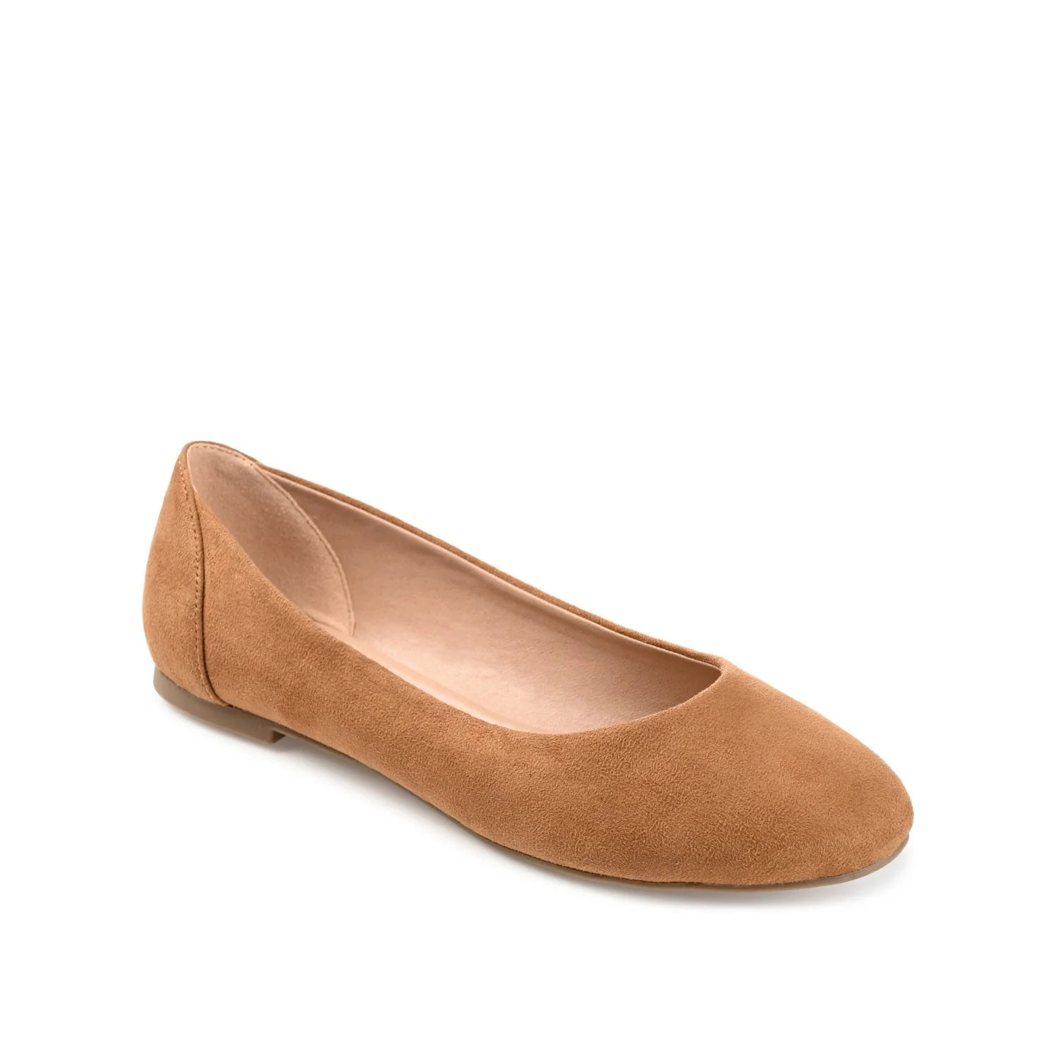 KAVN FAUX SUEDE FLATS IN WIDE - Tan - Image 2