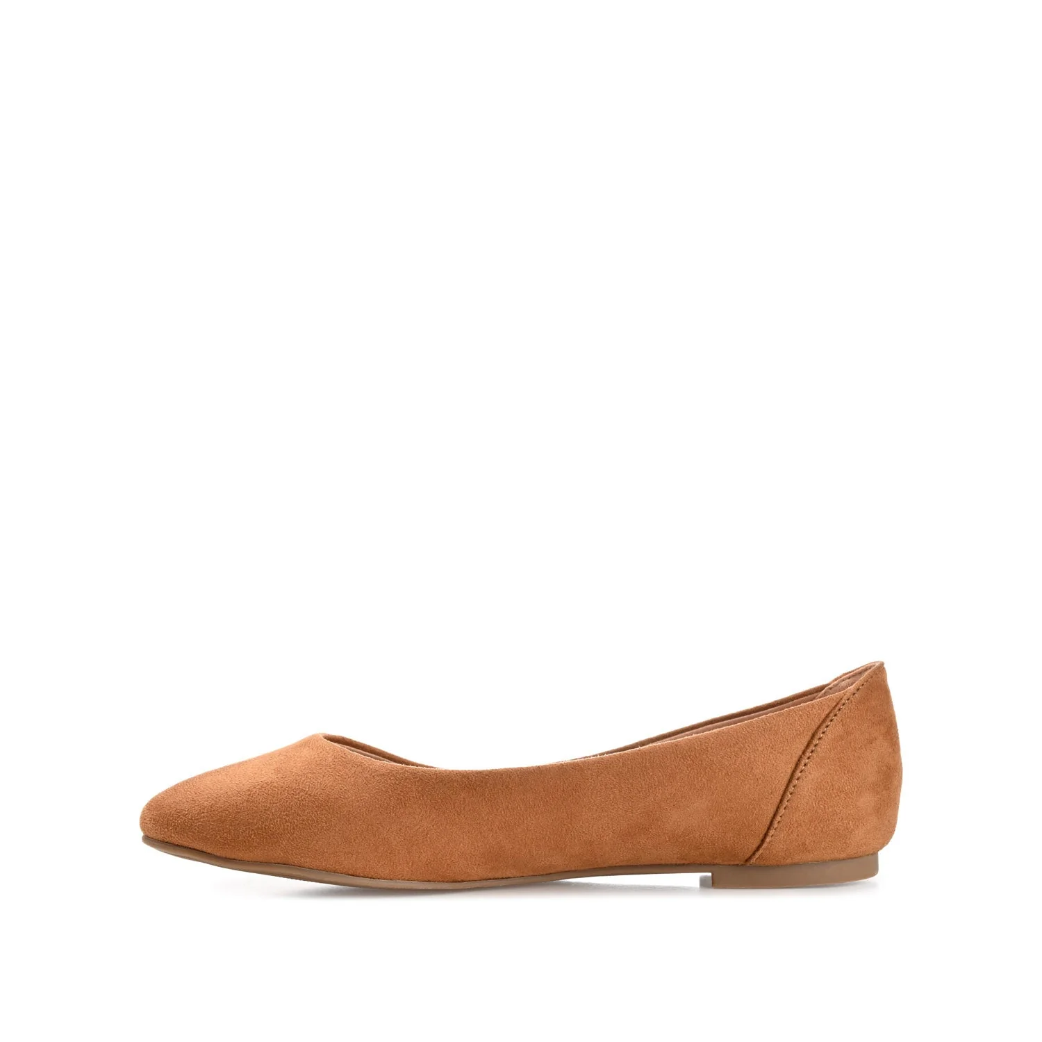 KAVN FAUX SUEDE FLATS IN WIDE - Tan - Image 3