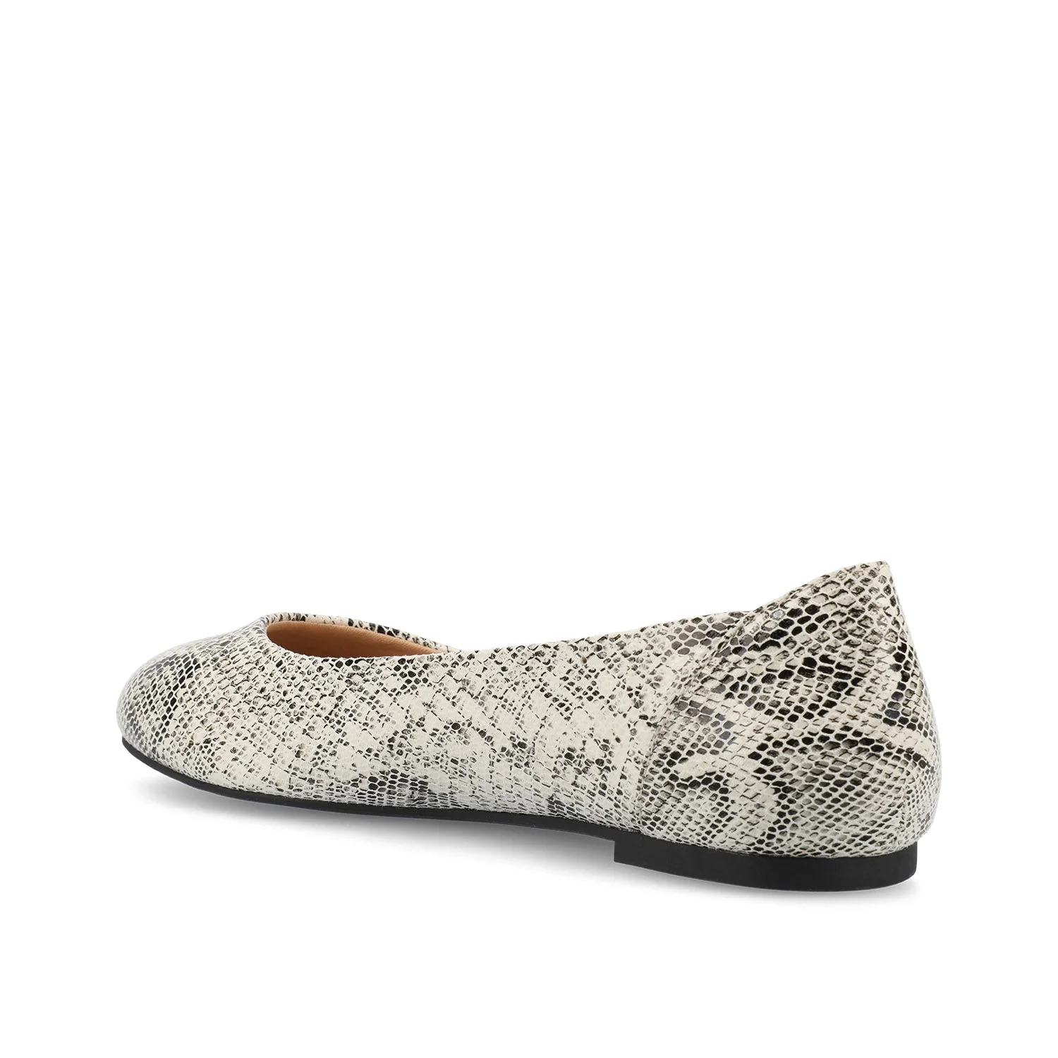 KAVN BALLET FLATS IN MULTI PRINT - White Snake - Image 4