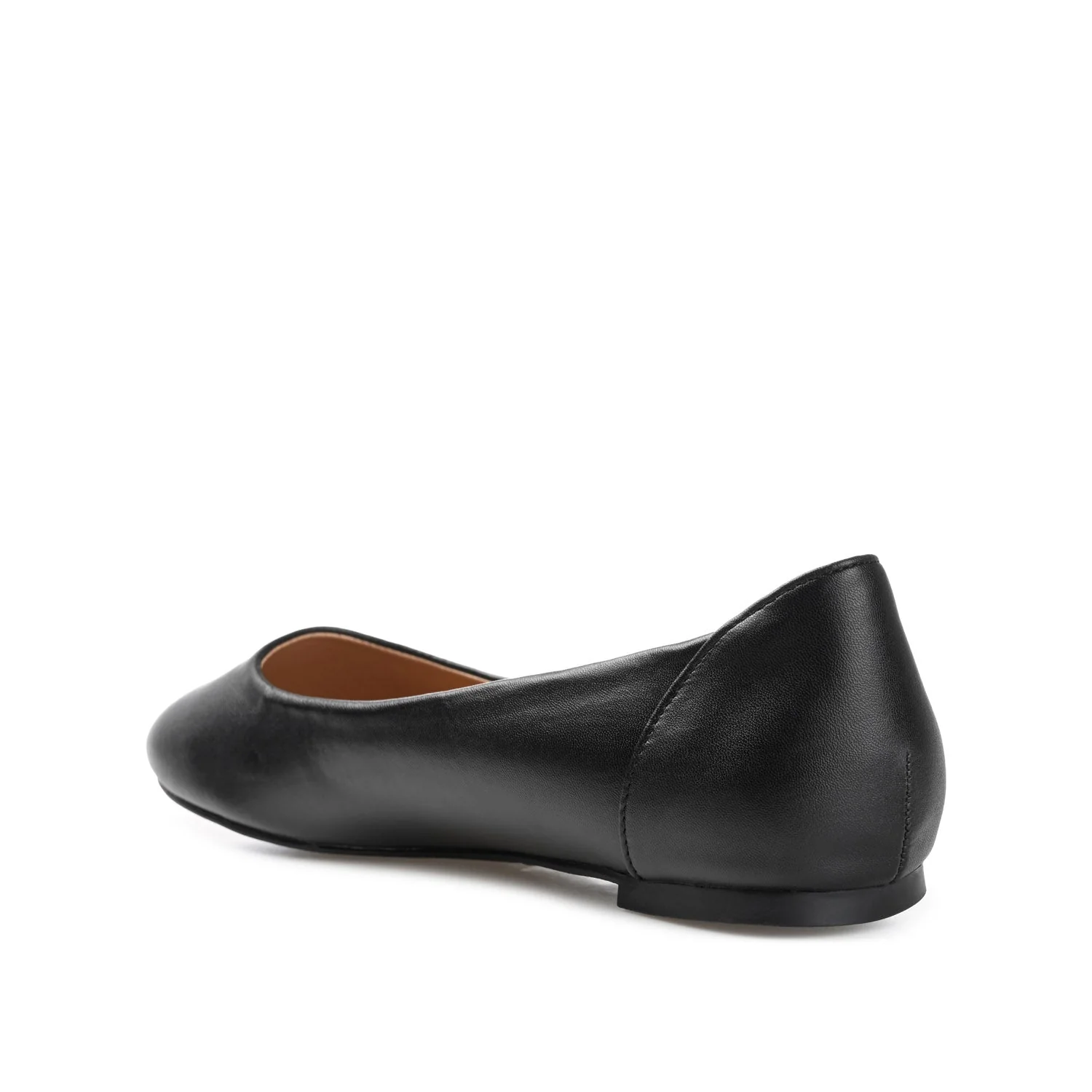 KAVN VEGAN LEATHER FLATS IN WIDE - Black - Image 4