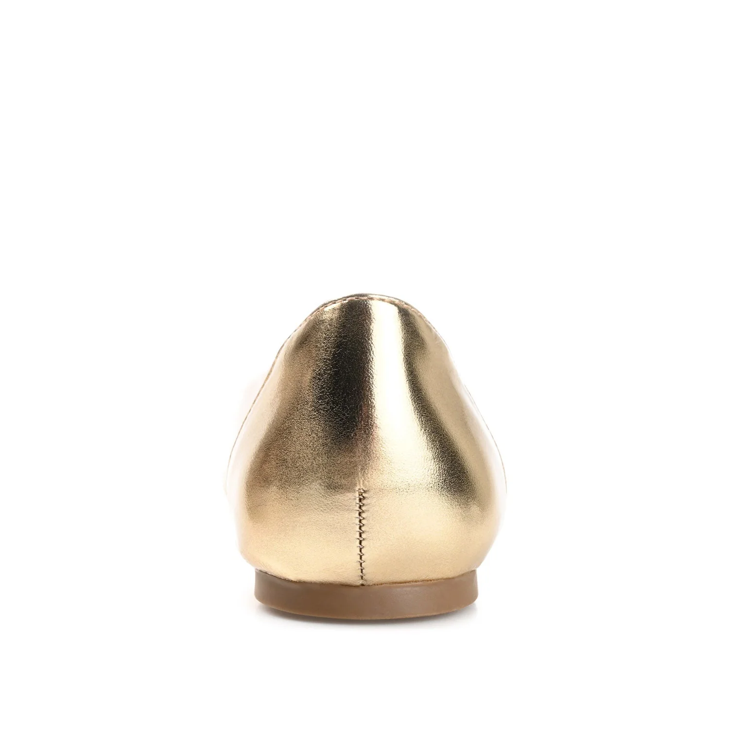 KAVN VEGAN LEATHER FLATS IN WIDE - Gold PU - Image 7