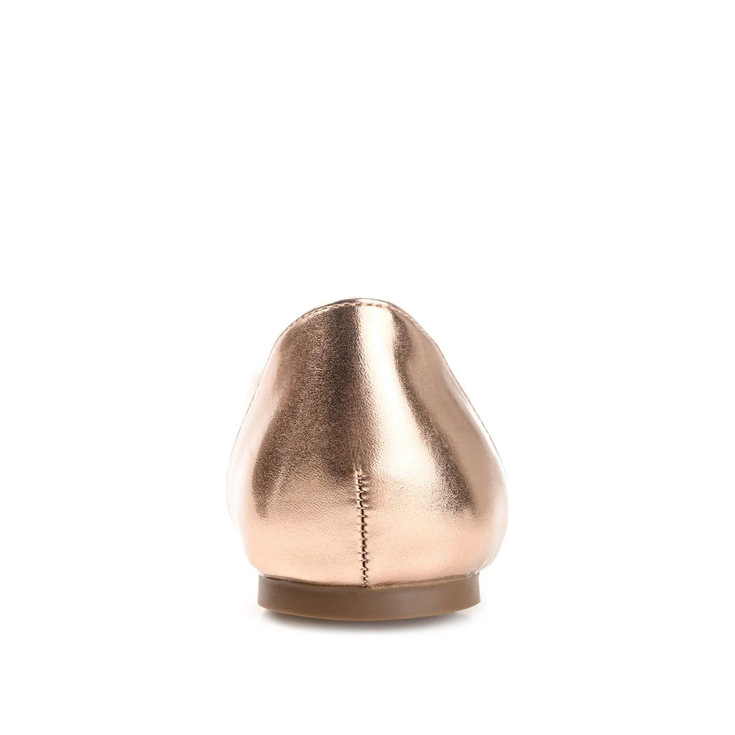 KAVN VEGAN LEATHER FLATS IN WIDE - Rose Gold PU - Image 7