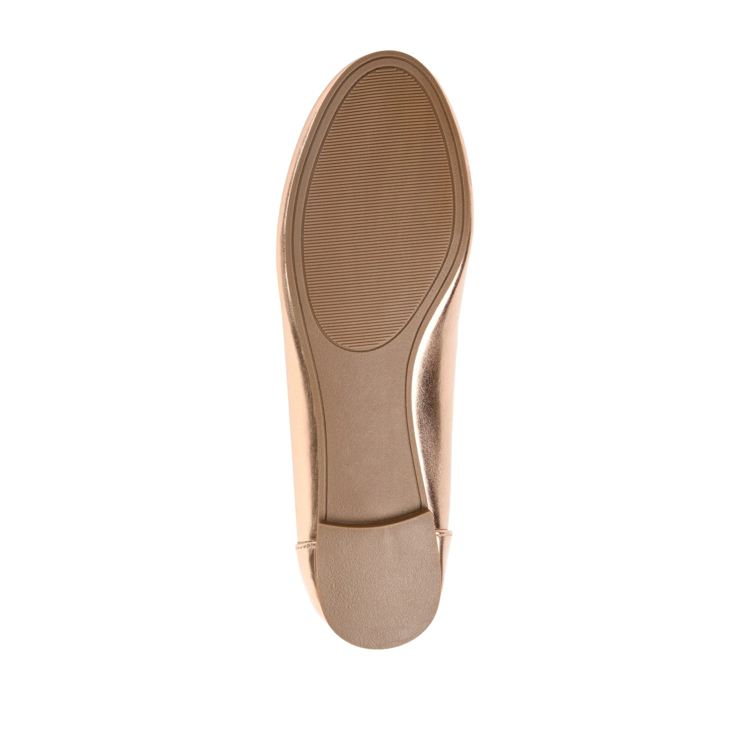 KAVN VEGAN LEATHER FLATS IN WIDE - Rose Gold PU - Image 8