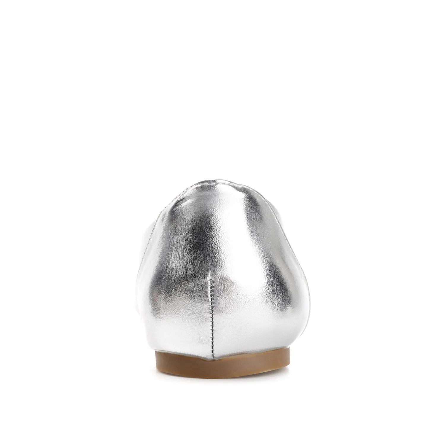 KAVN VEGAN LEATHER FLATS IN WIDE - Silver PU - Image 7