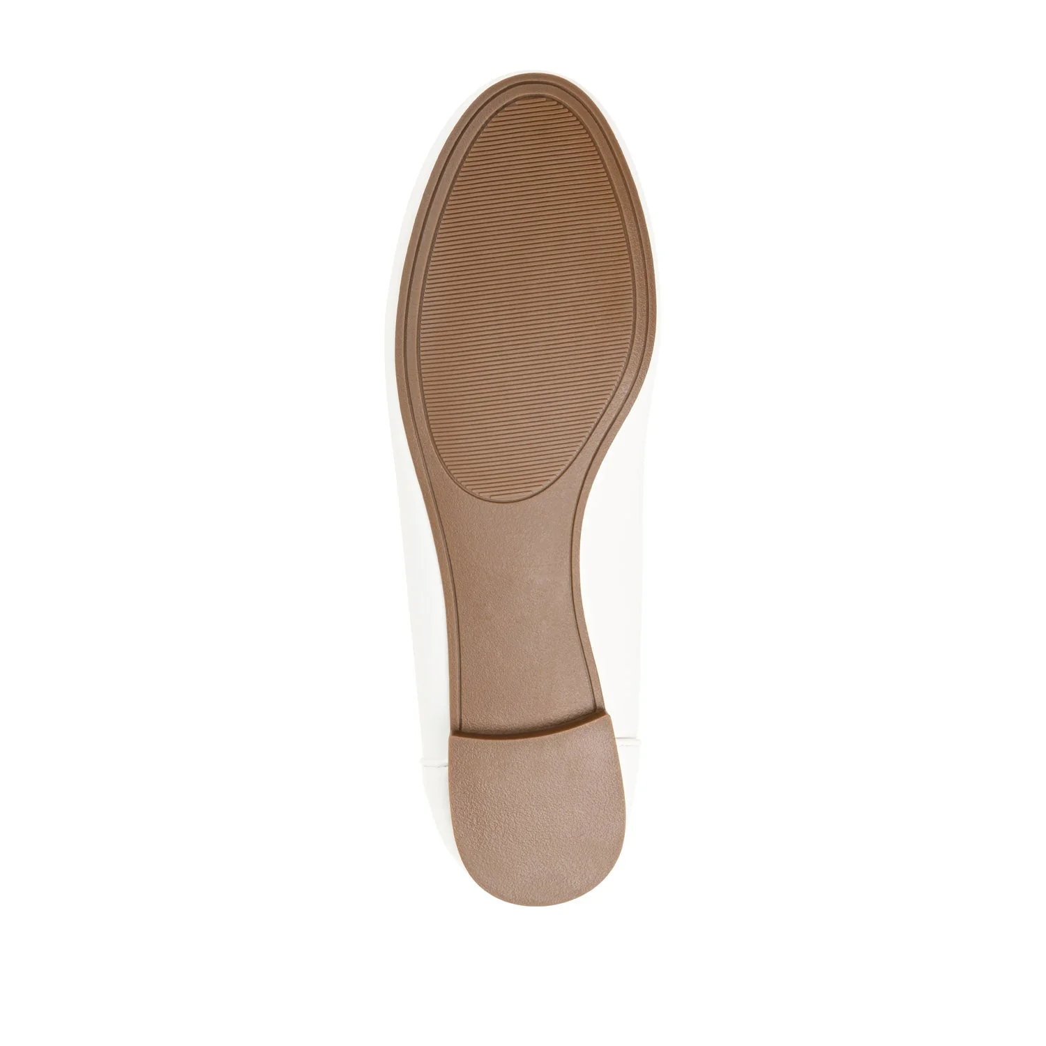 KAVN VEGAN LEATHER FLATS IN WIDE - White - Image 8