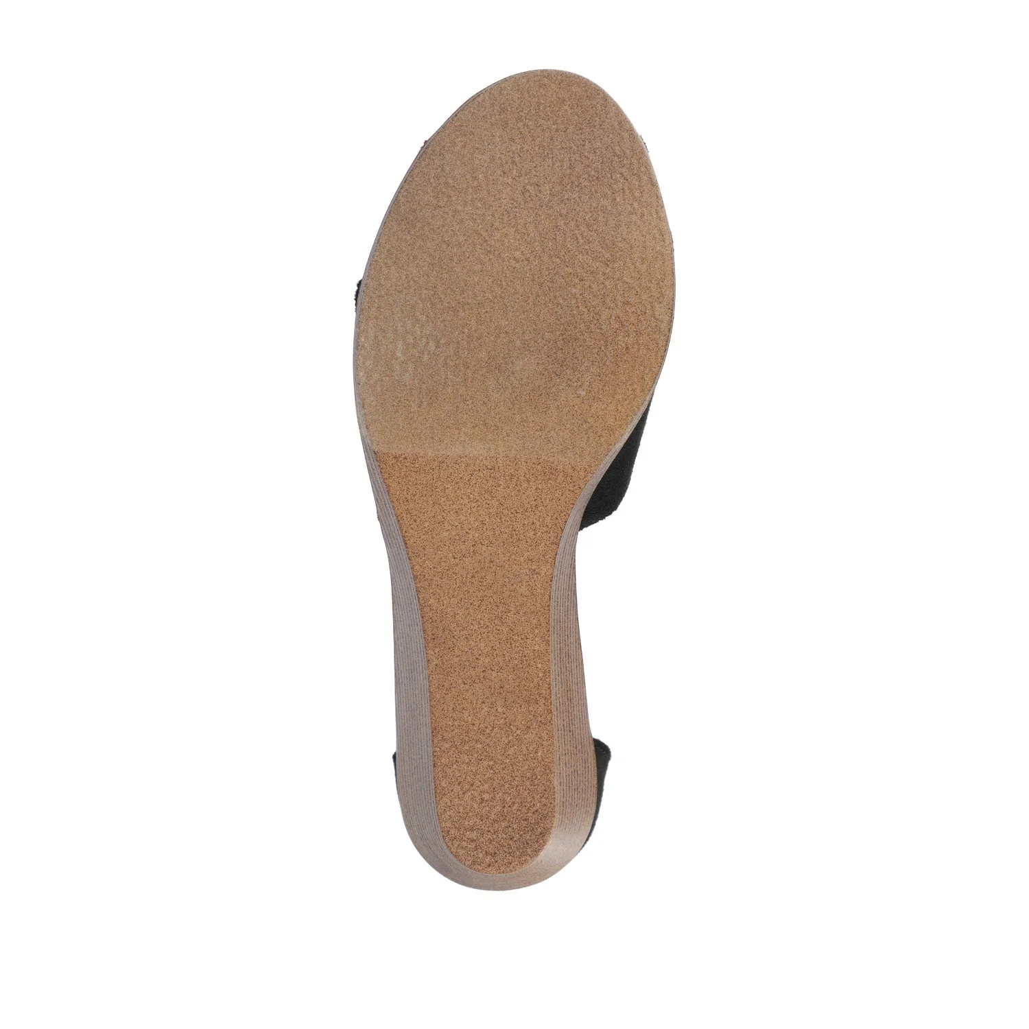 KEDZIE WEDGE HEELED SANDALS IN FAUX SUEDE - Black Faux Suede - Image 8