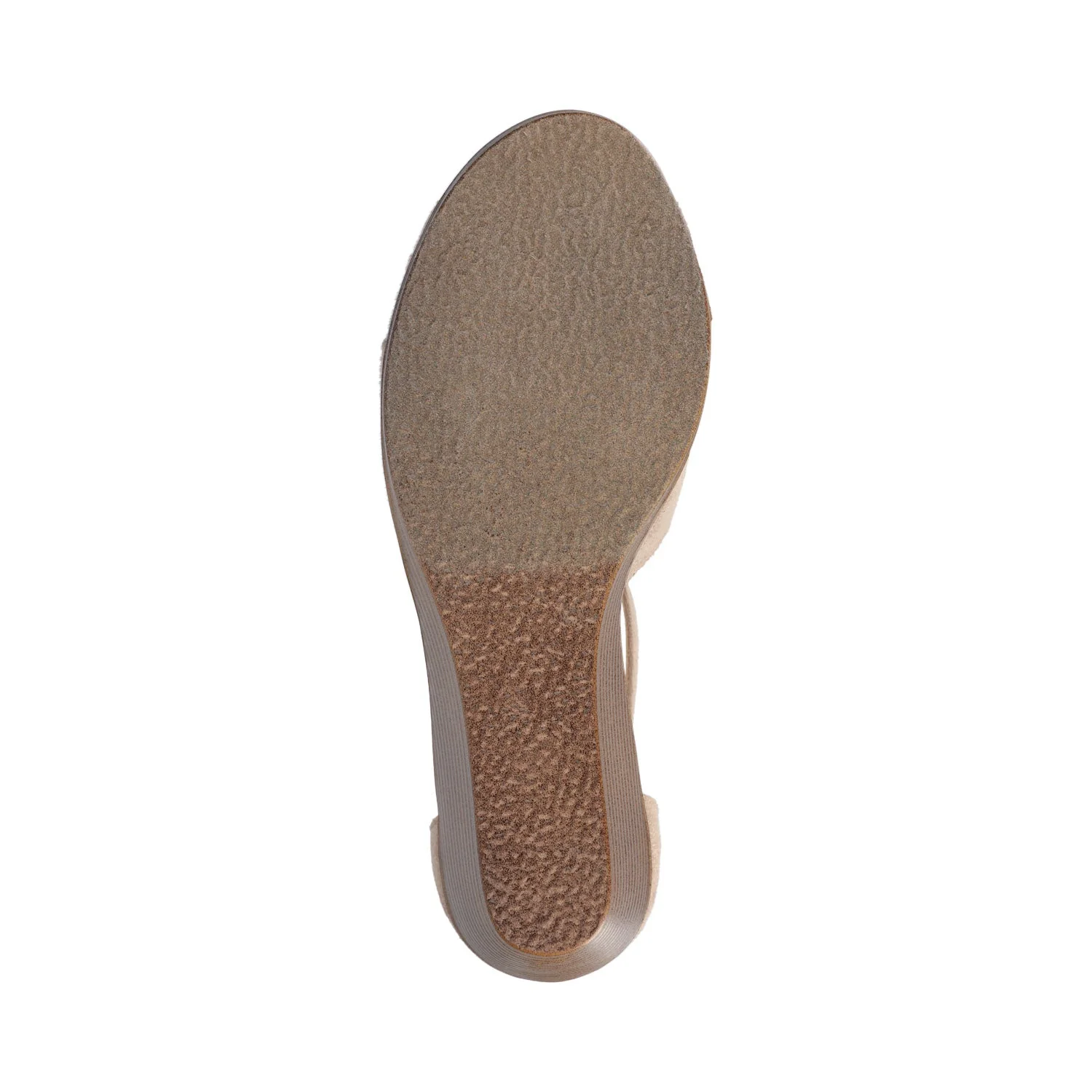 KEDZIE WEDGE HEELED SANDALS IN WIDE - Taupe Suede - Image 5