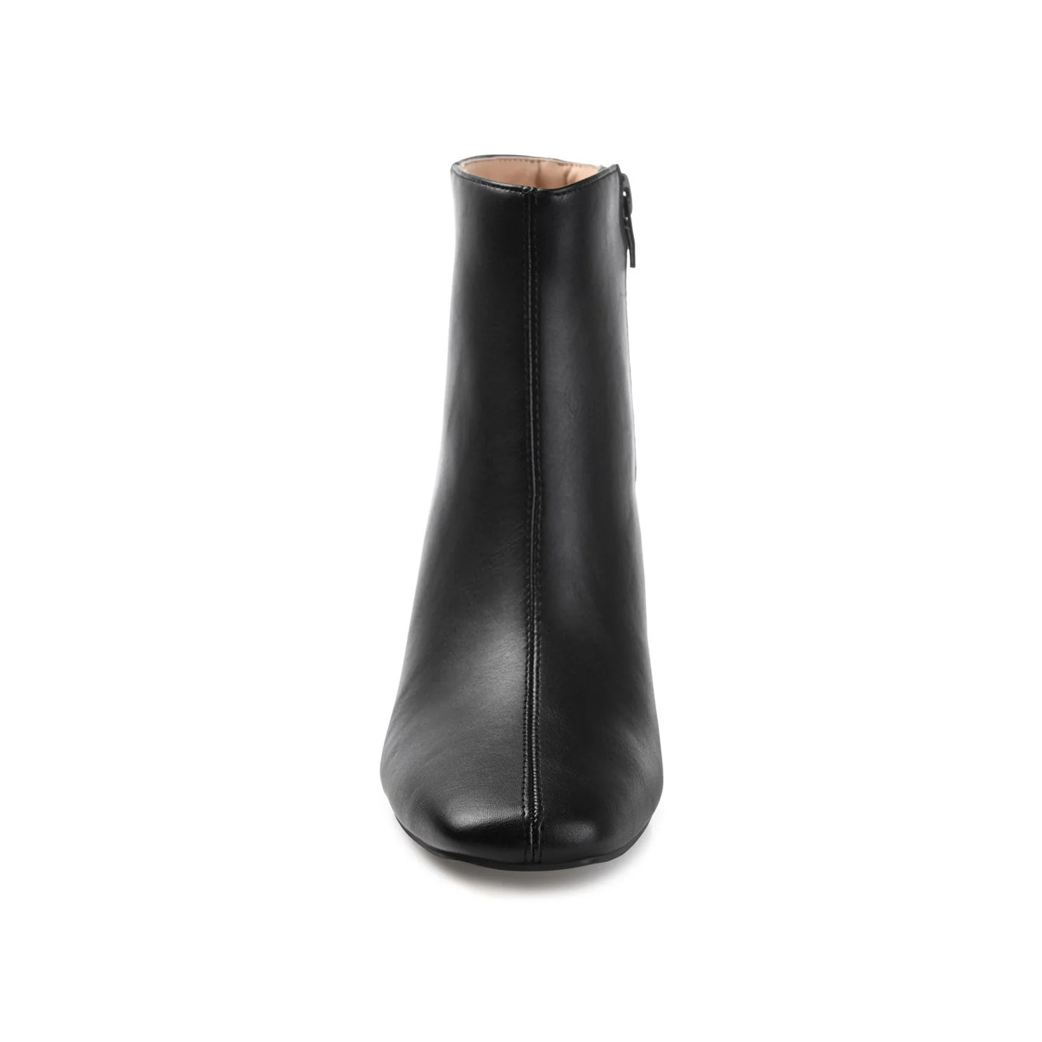 KELSSA POINTED TOE BOOTIES IN VEGAN LEATHER - Black - Image 5