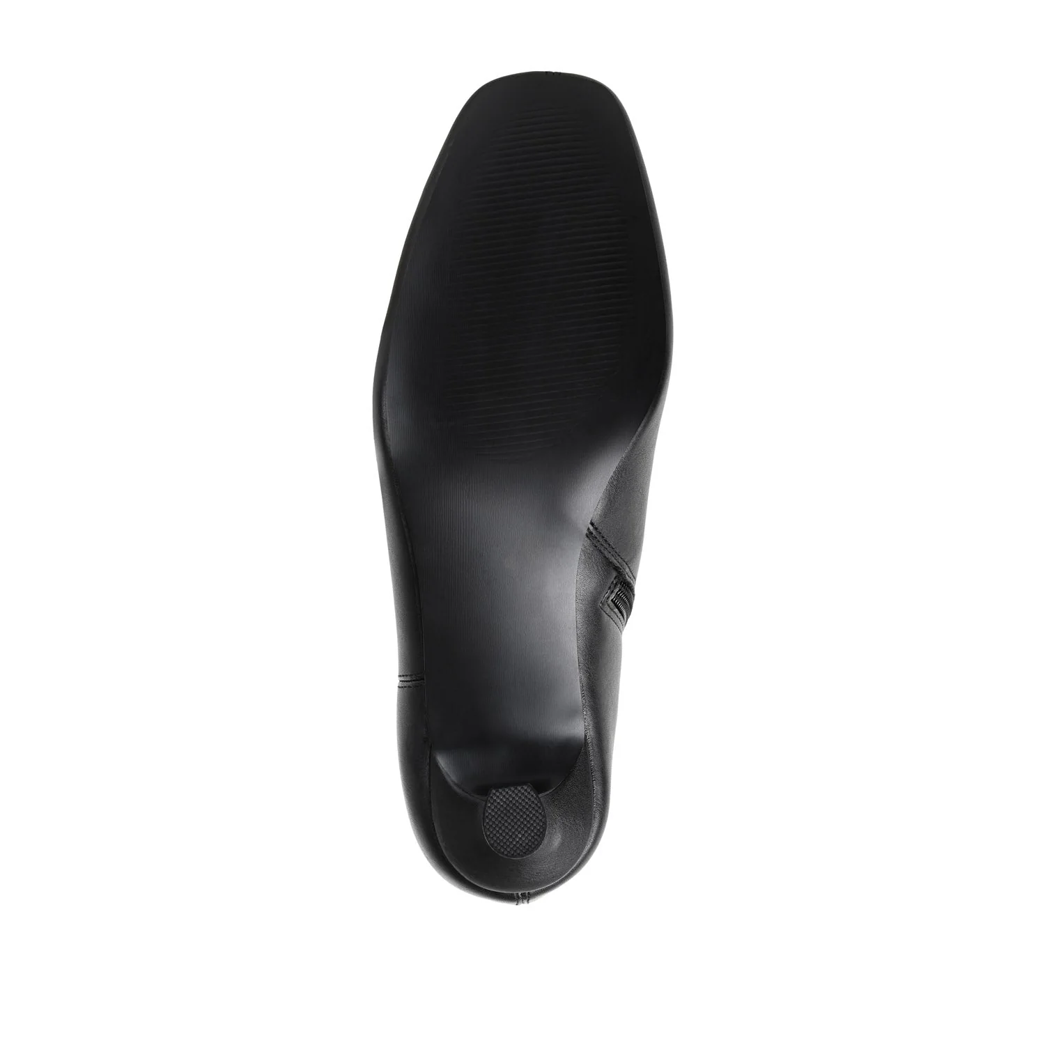 KELSSA POINTED TOE BOOTIES IN VEGAN LEATHER - Black - Image 8