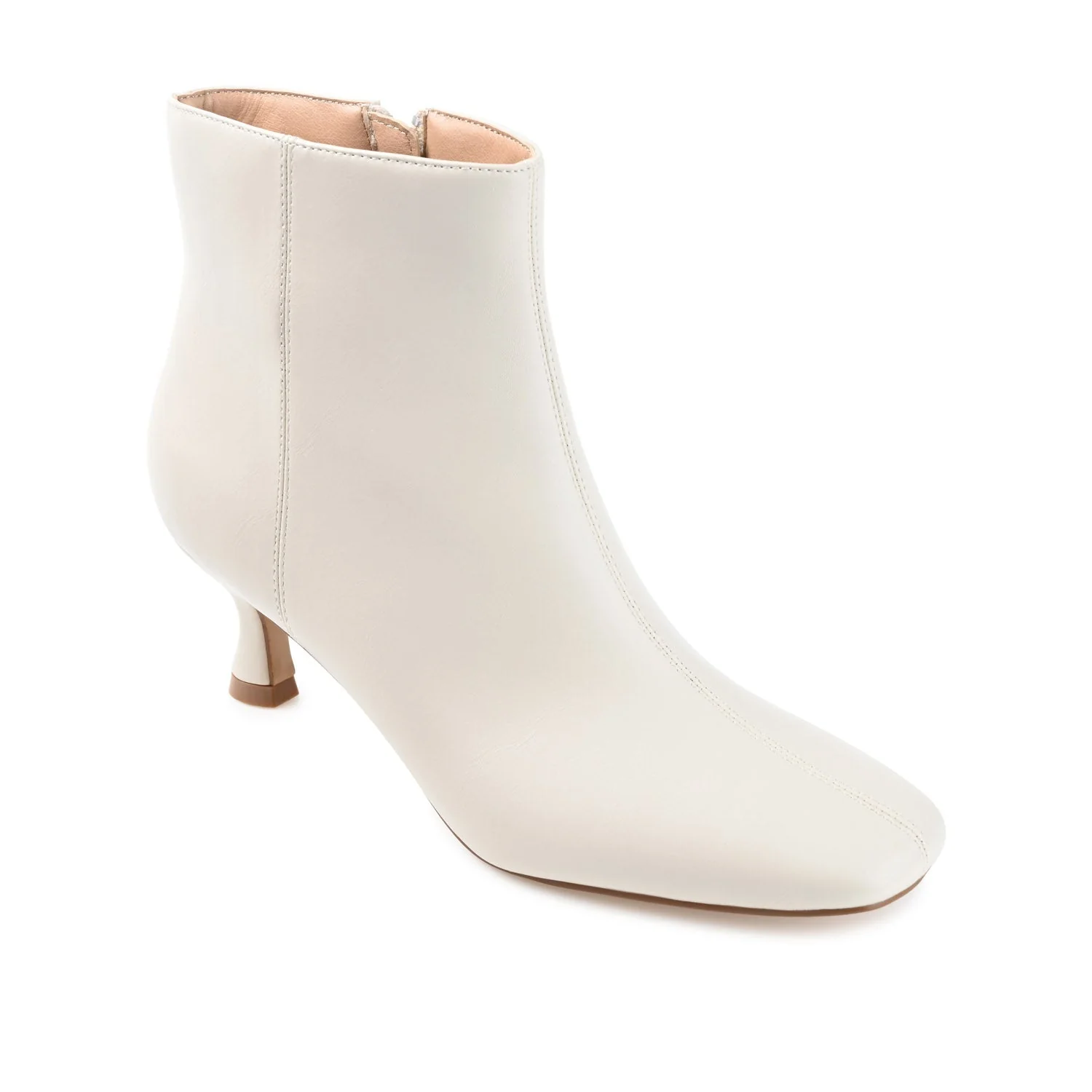 KELSSA POINTED TOE BOOTIES IN WIDE - Bone - Image 2