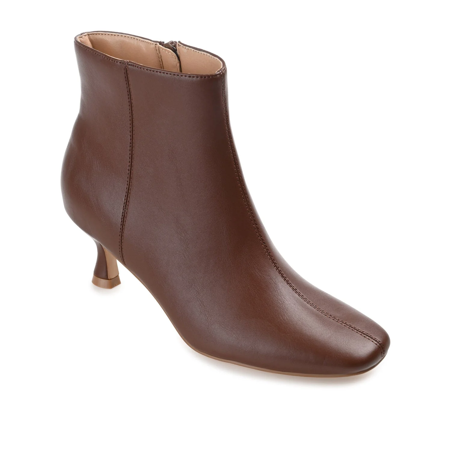 KELSSA POINTED TOE BOOTIES IN WIDE - Brown - Image 2