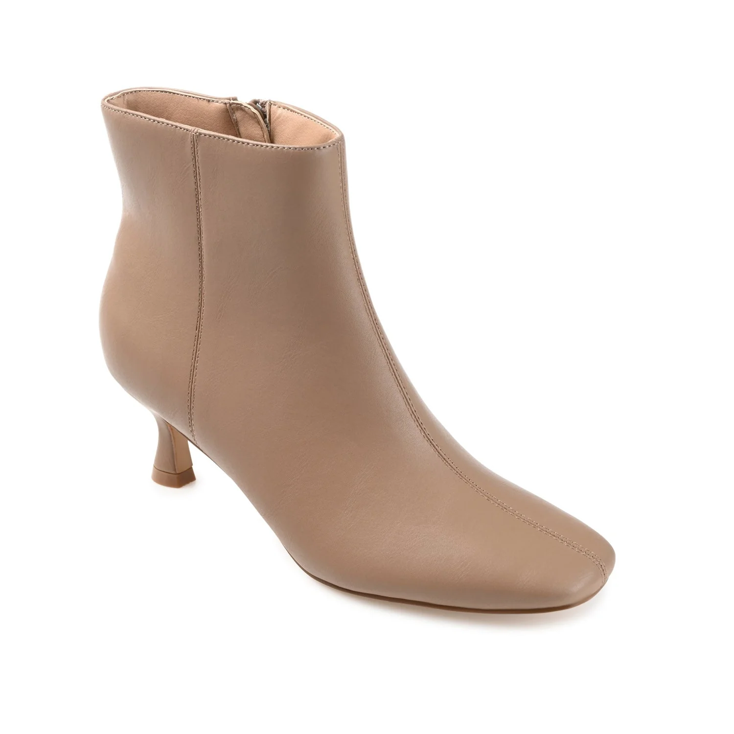 KELSSA POINTED TOE BOOTIES IN WIDE - Taupe - Image 2