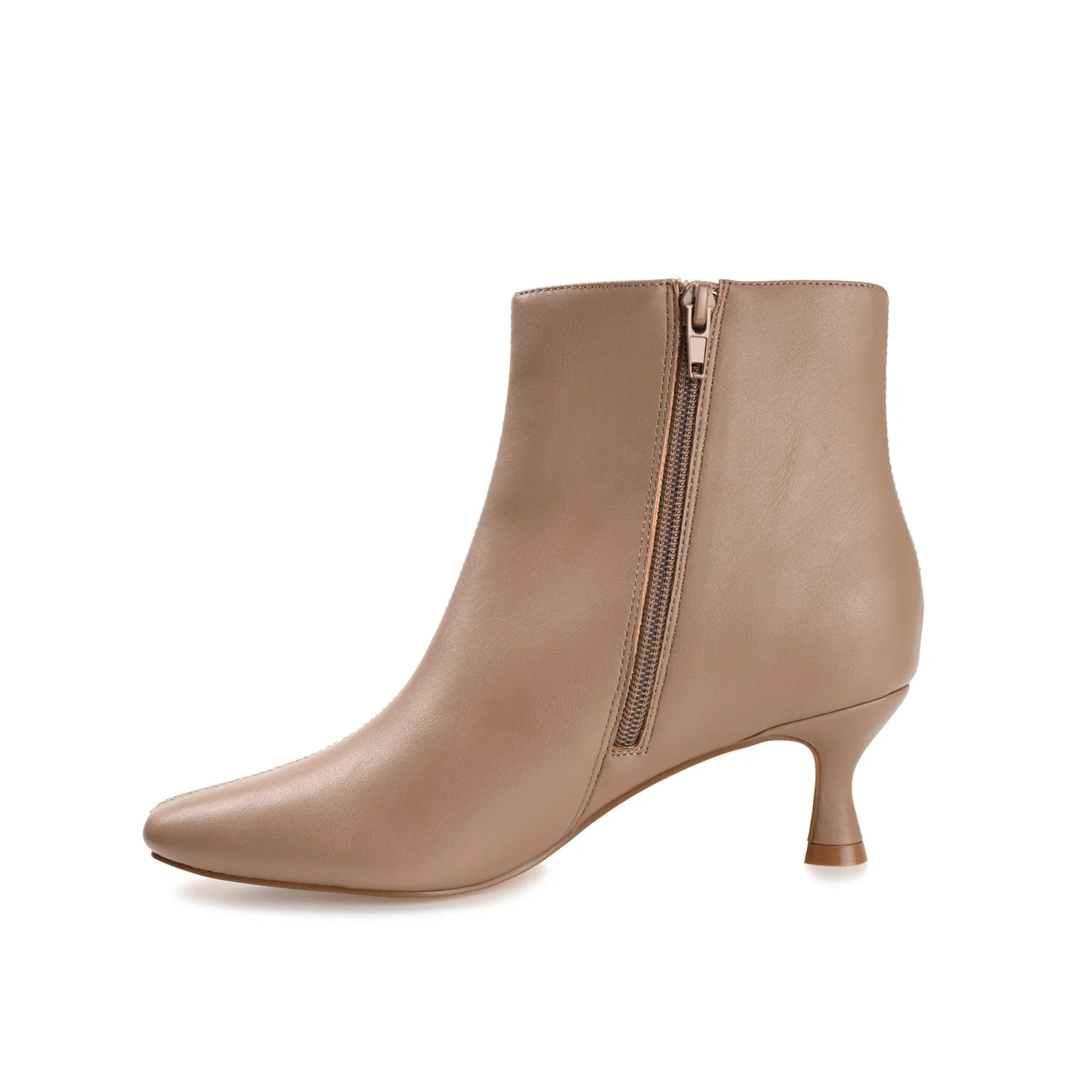 KELSSA POINTED TOE BOOTIES IN WIDE - Taupe - Image 3