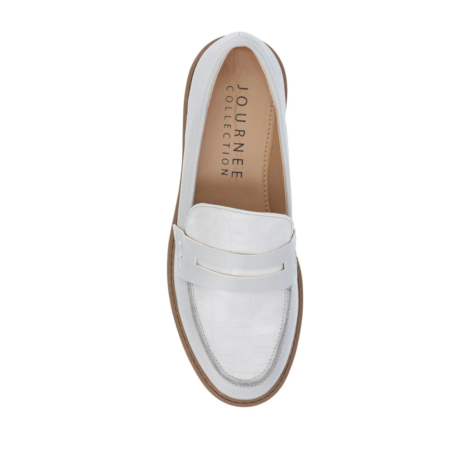 KENLY LOAFER FLATS IN VEGAN LEATHER - Grey PU - Image 6
