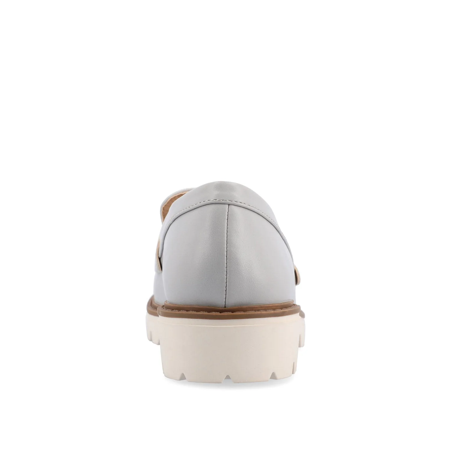 KENLY LOAFER FLATS IN VEGAN LEATHER - Grey PU - Image 7