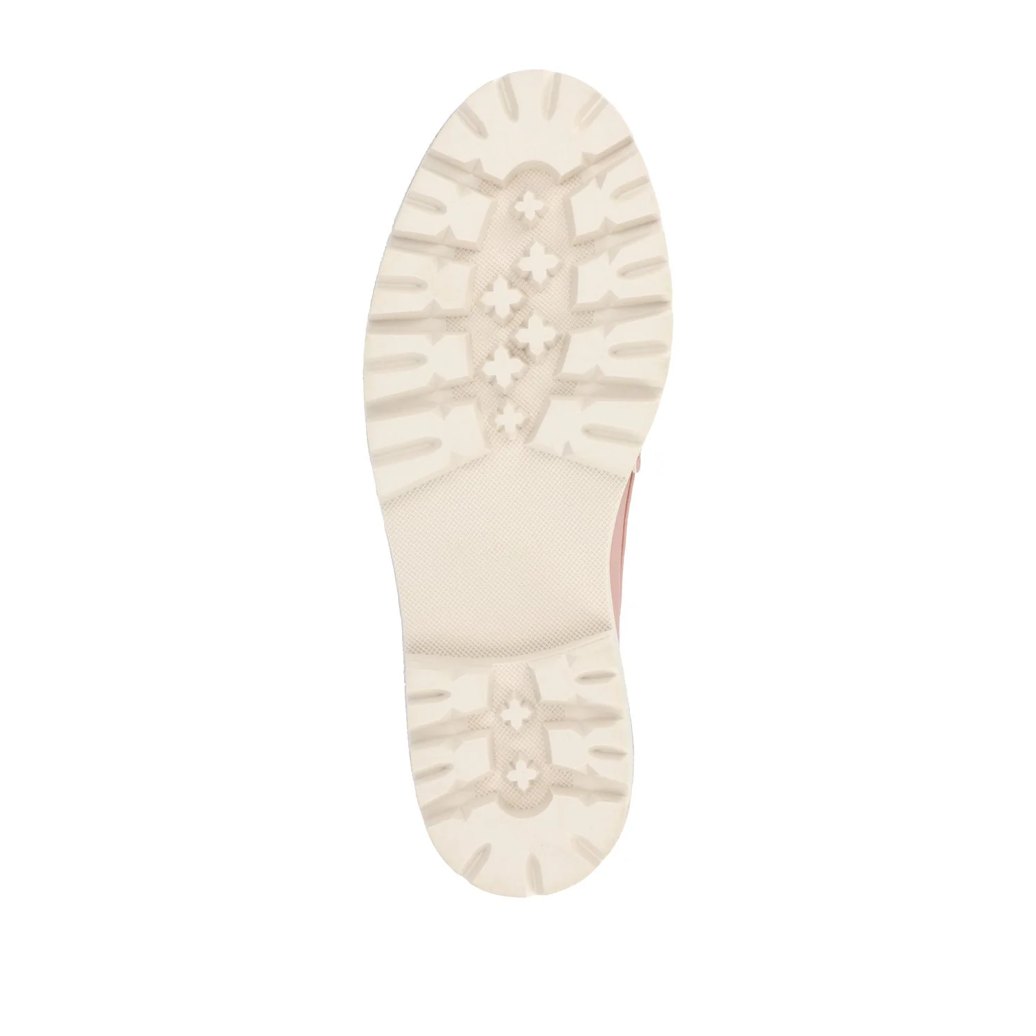 KENLY VEGAN LEATHER LOAFER FLATS IN WIDE - Blush PU - Image 9