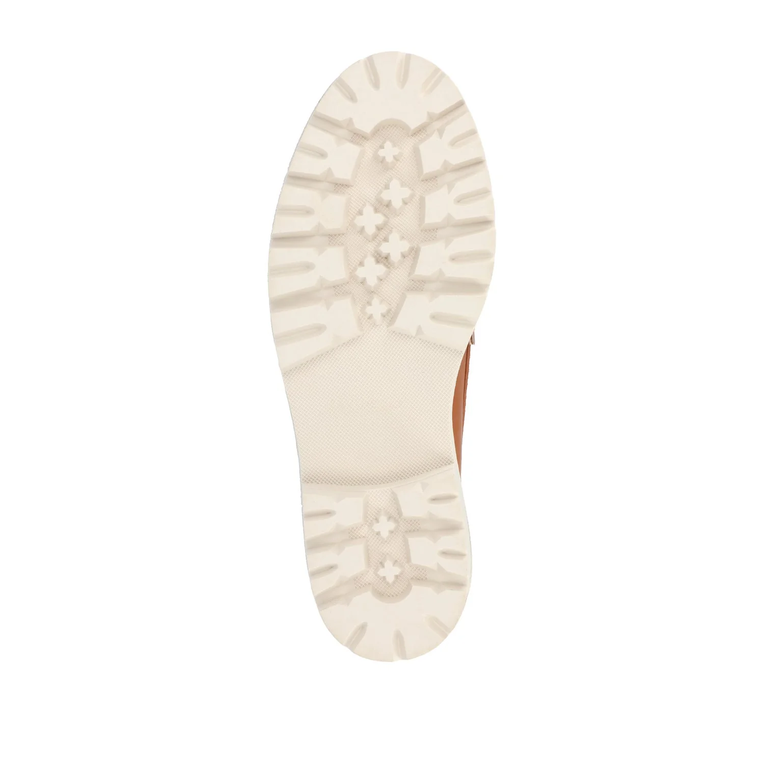 KENLY VEGAN LEATHER LOAFER FLATS IN WIDE - Tan PU - Image 8