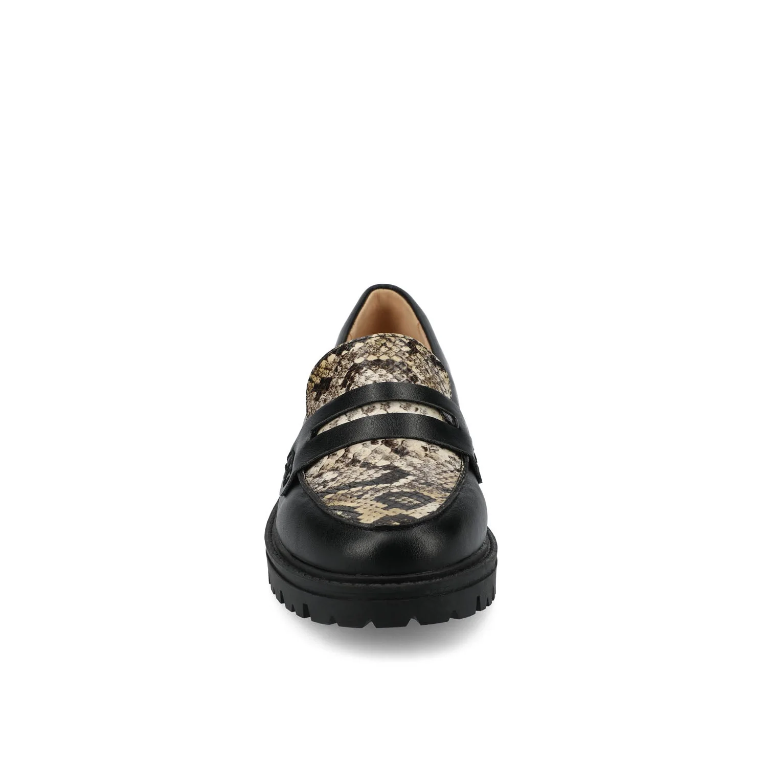 KENLY LOAFER FLATS IN SNAKE - Tan Snake - Image 7