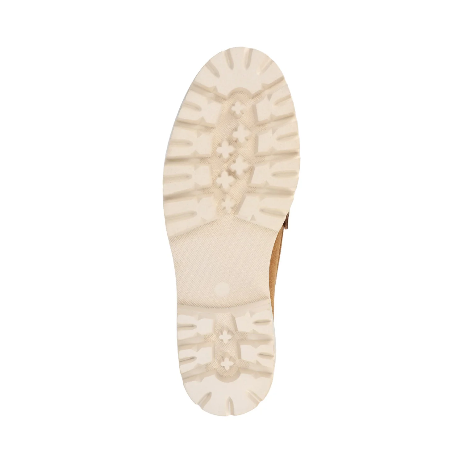 KENLY FAUX SUEDE LOAFER FLATS IN WIDE - Tan Faux Suede - Image 5