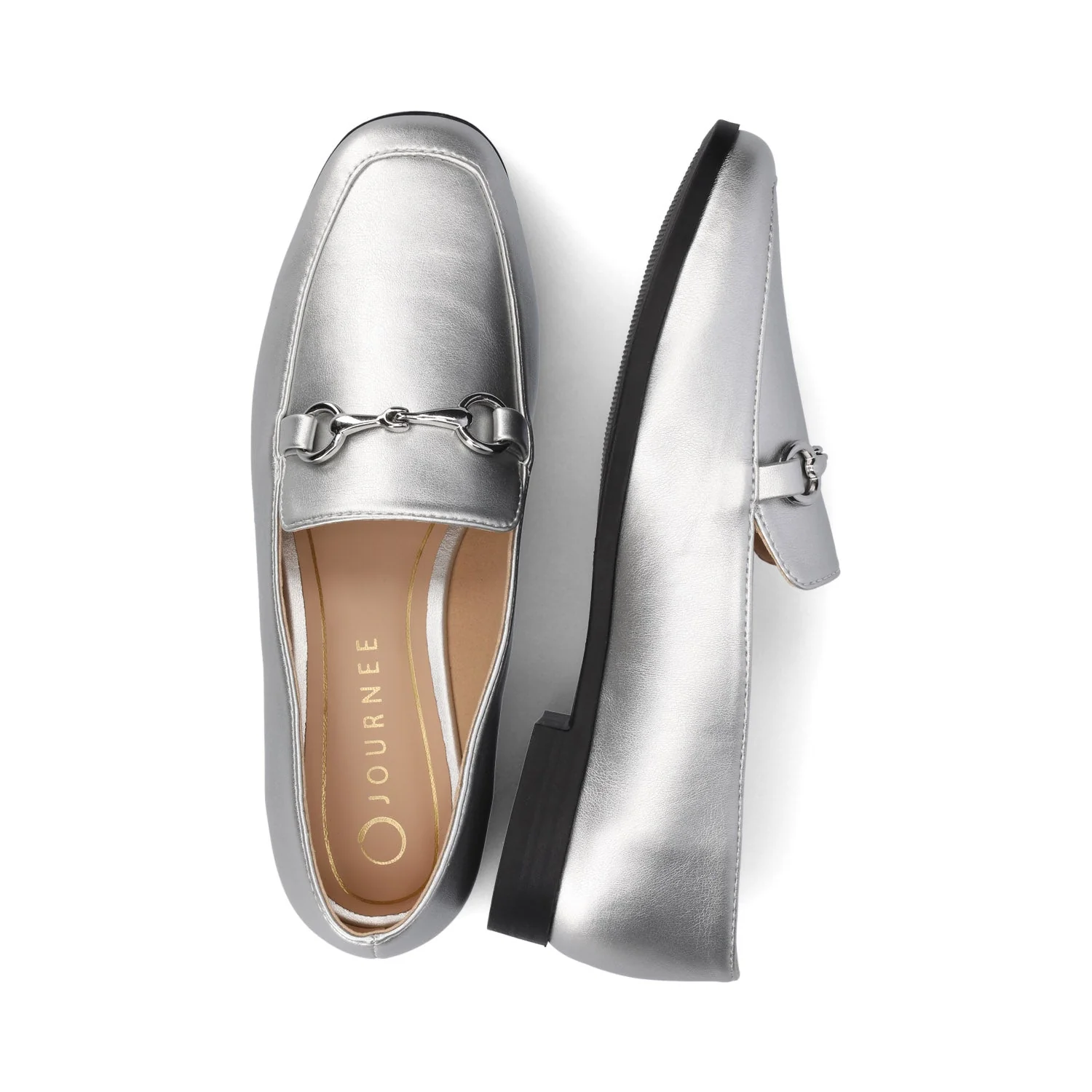LACIE SLIP ON LOAFERS - Silver - Image 4