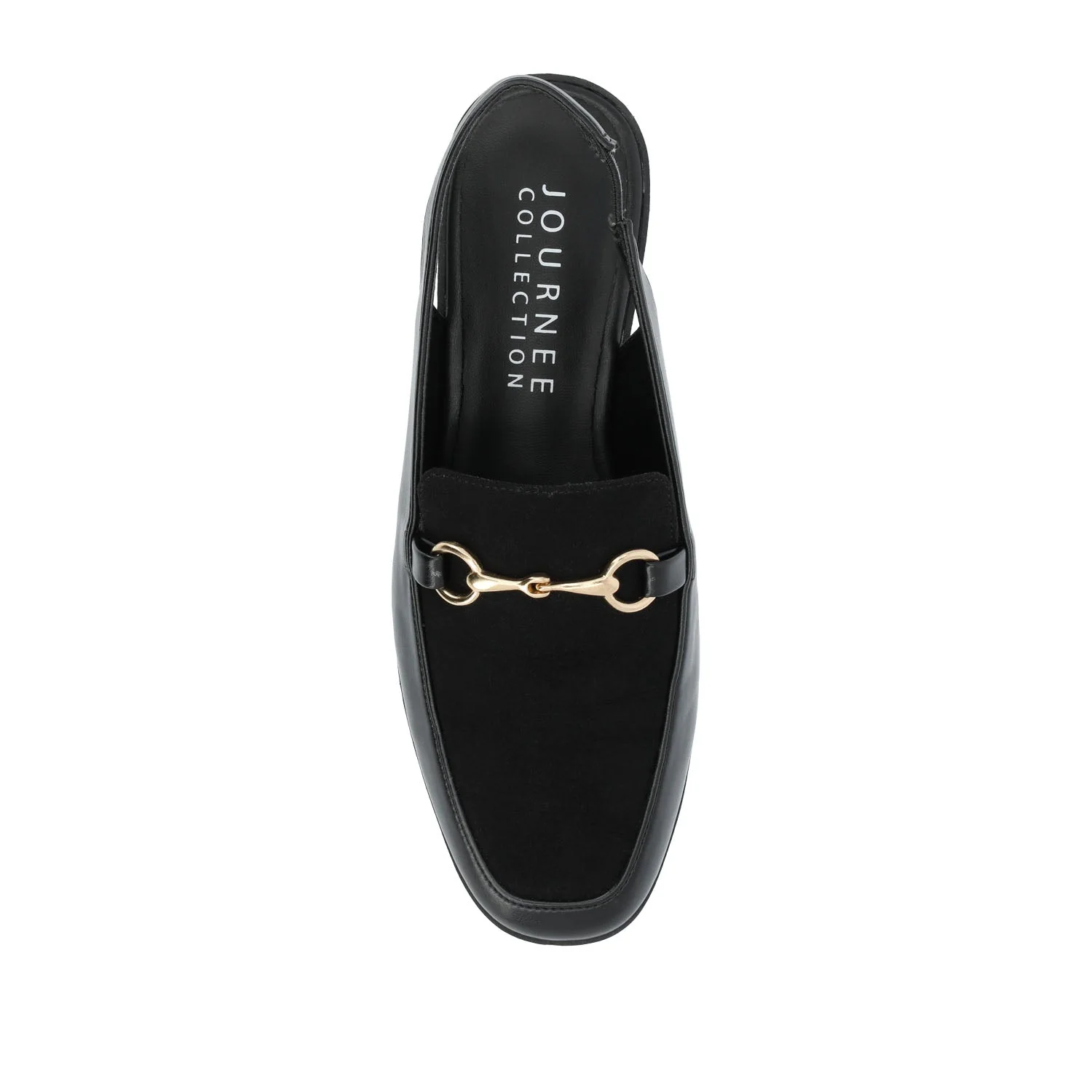 LAINEY LOAFER FLATS IN VEGAN LEATHER - Black - Image 3