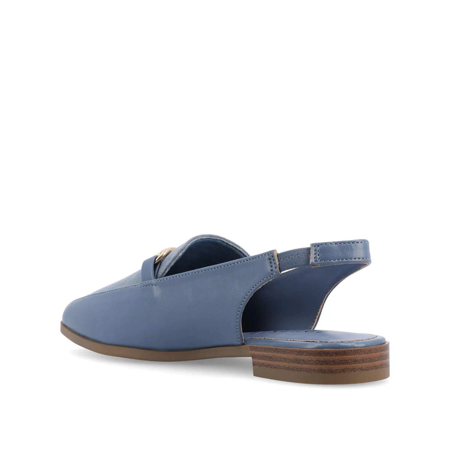 LAINEY LOAFER FLATS IN VEGAN LEATHER - Blue - Image 4
