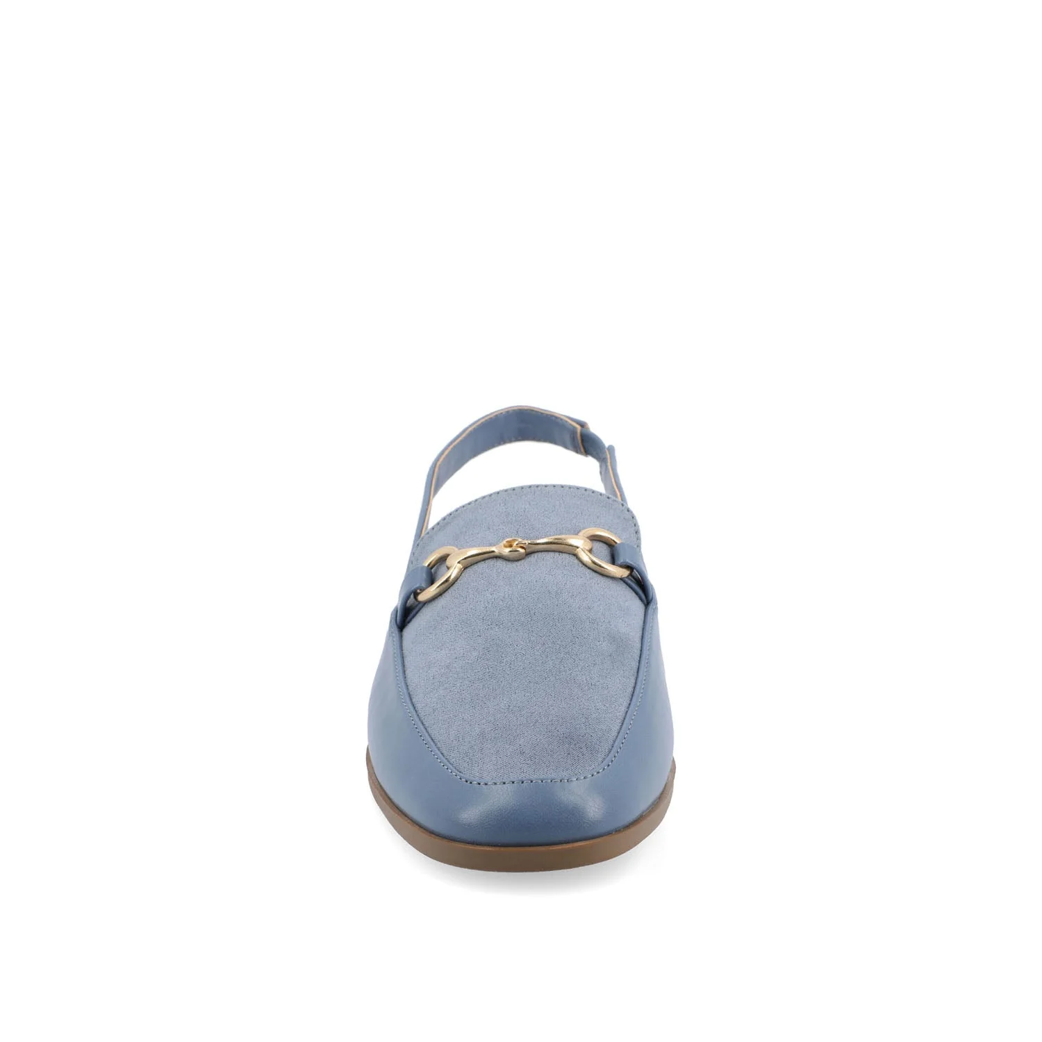 LAINEY LOAFER FLATS IN VEGAN LEATHER - Blue - Image 5