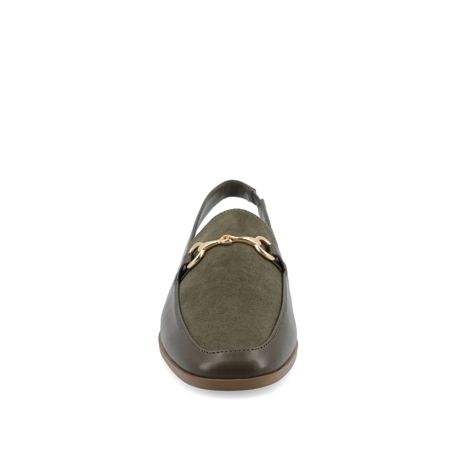 LAINEY LOAFER FLATS IN VEGAN LEATHER - Green - Image 5