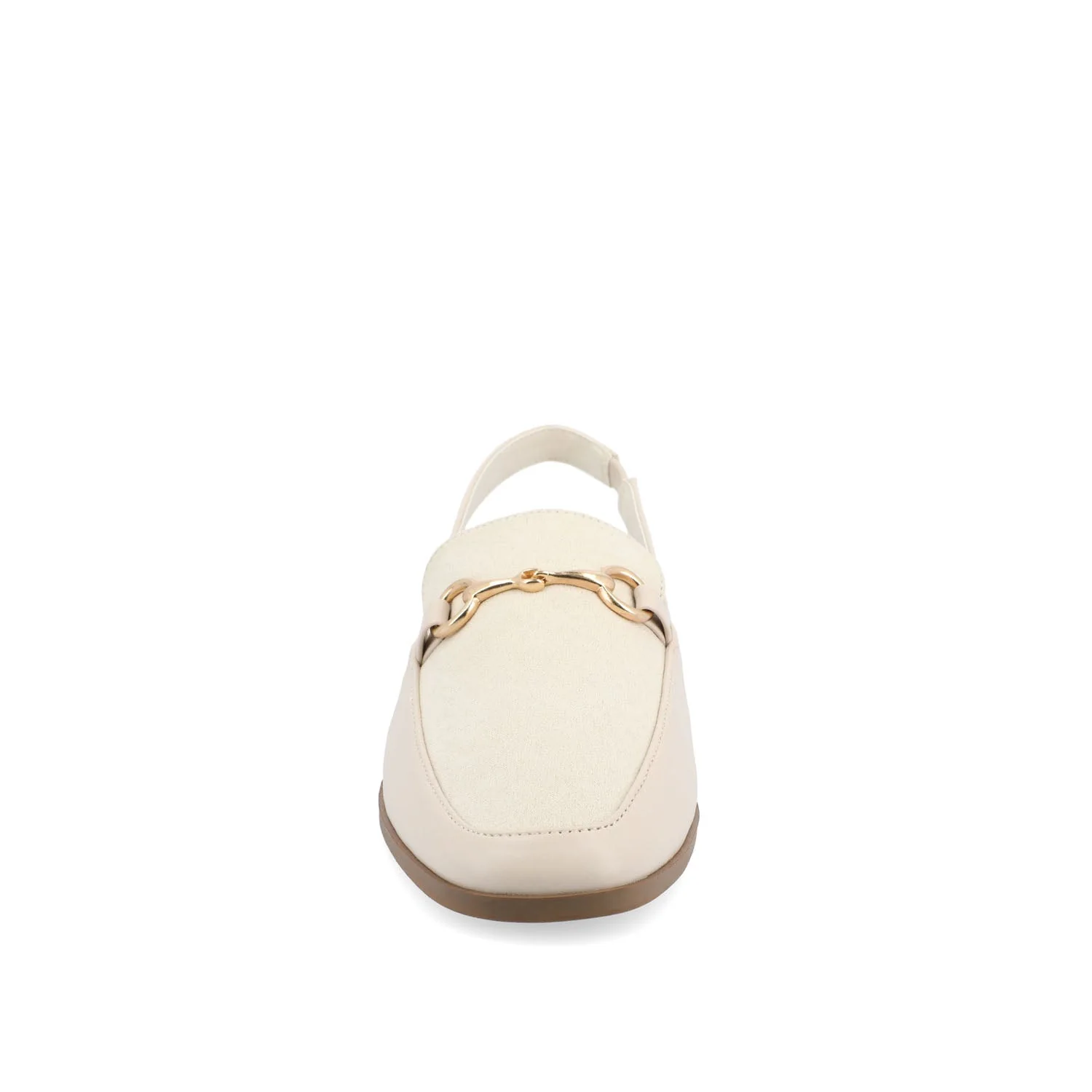 LAINEY LOAFER FLATS IN VEGAN LEATHER - Off White - Image 5