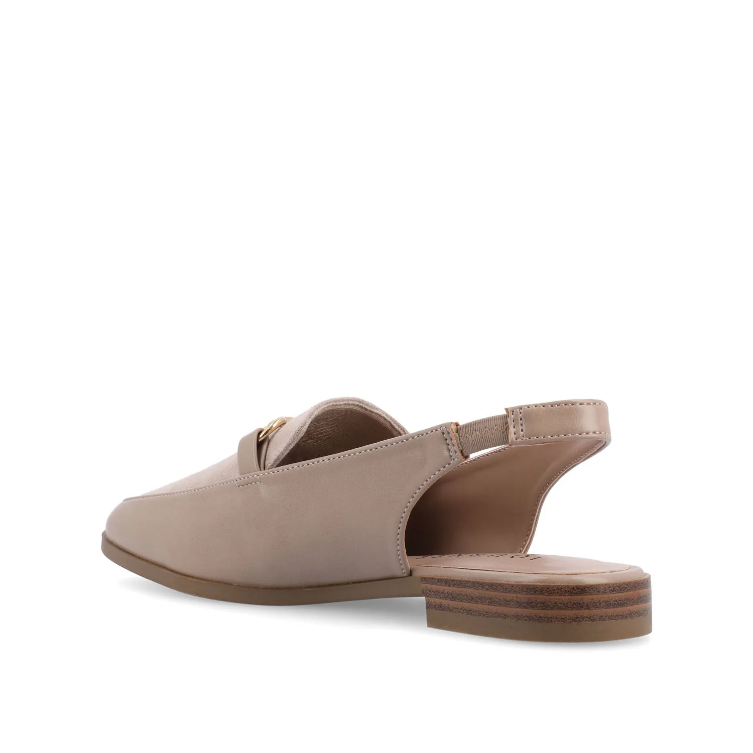 LAINEY LOAFER FLATS IN VEGAN LEATHER - Taupe - Image 4
