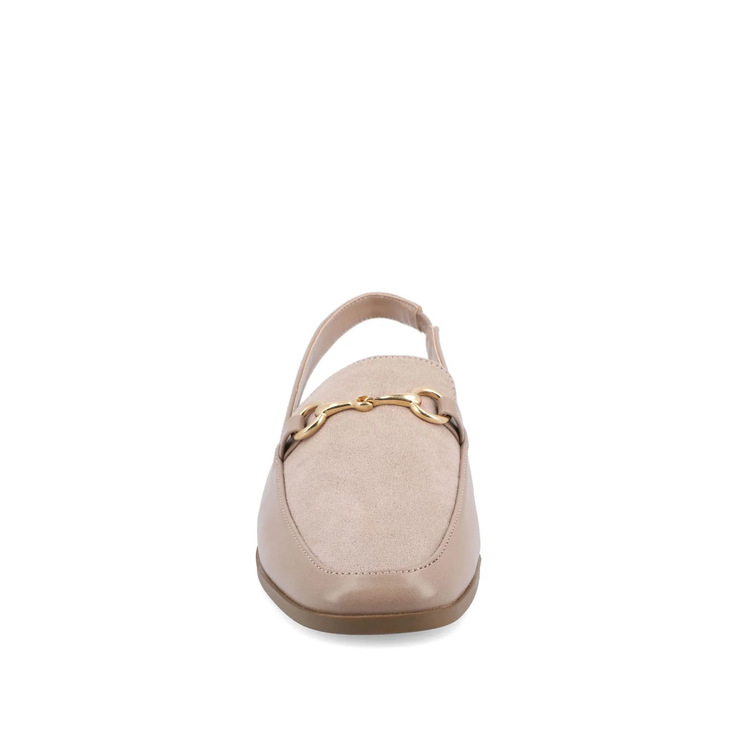 LAINEY LOAFER FLATS IN VEGAN LEATHER - Taupe - Image 5