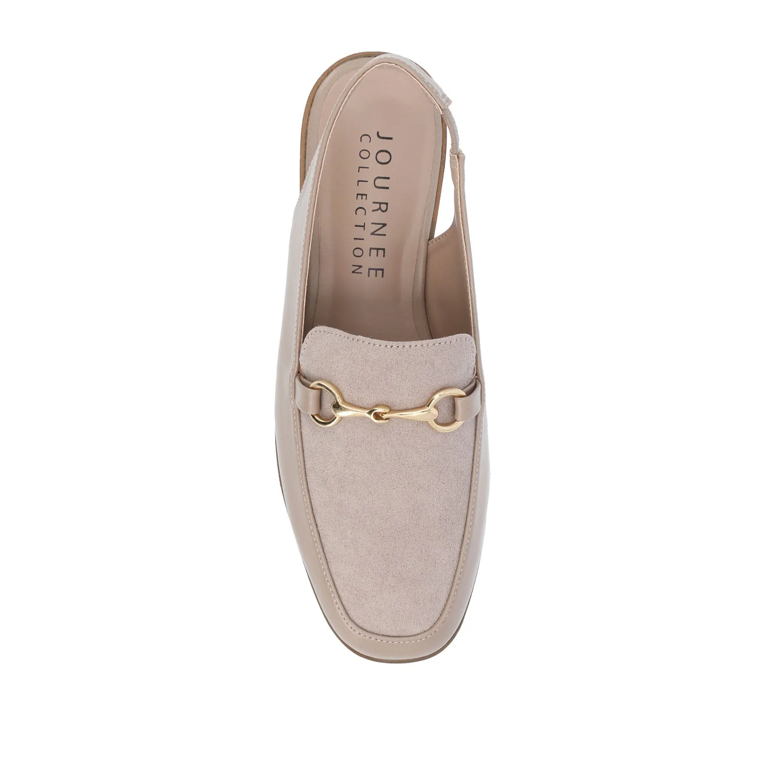 LAINEY LOAFER FLATS IN VEGAN LEATHER - Taupe - Image 6