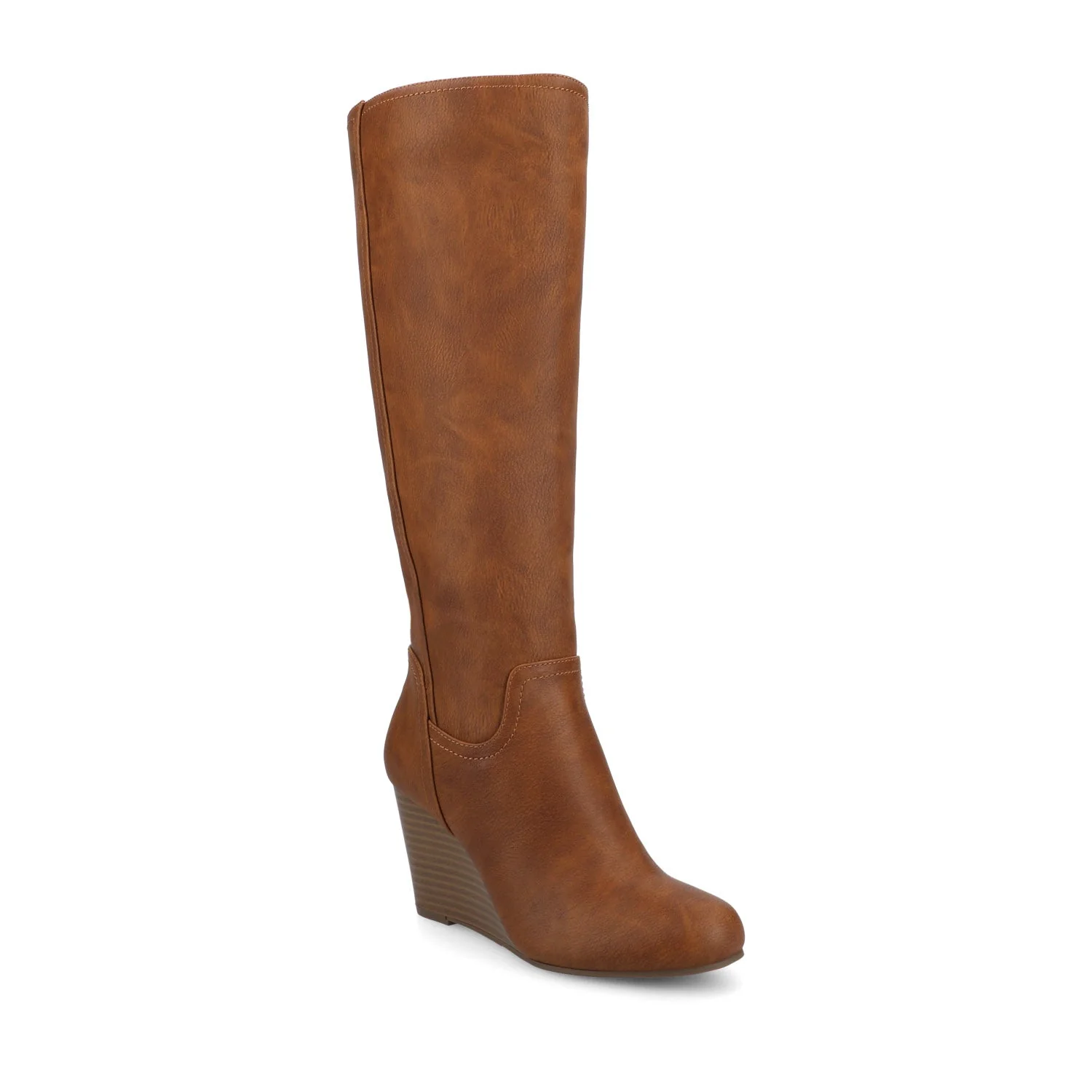 LANGLY KNEE-HIGH BOOTS IN WIDE CALF - Brown - Image 2