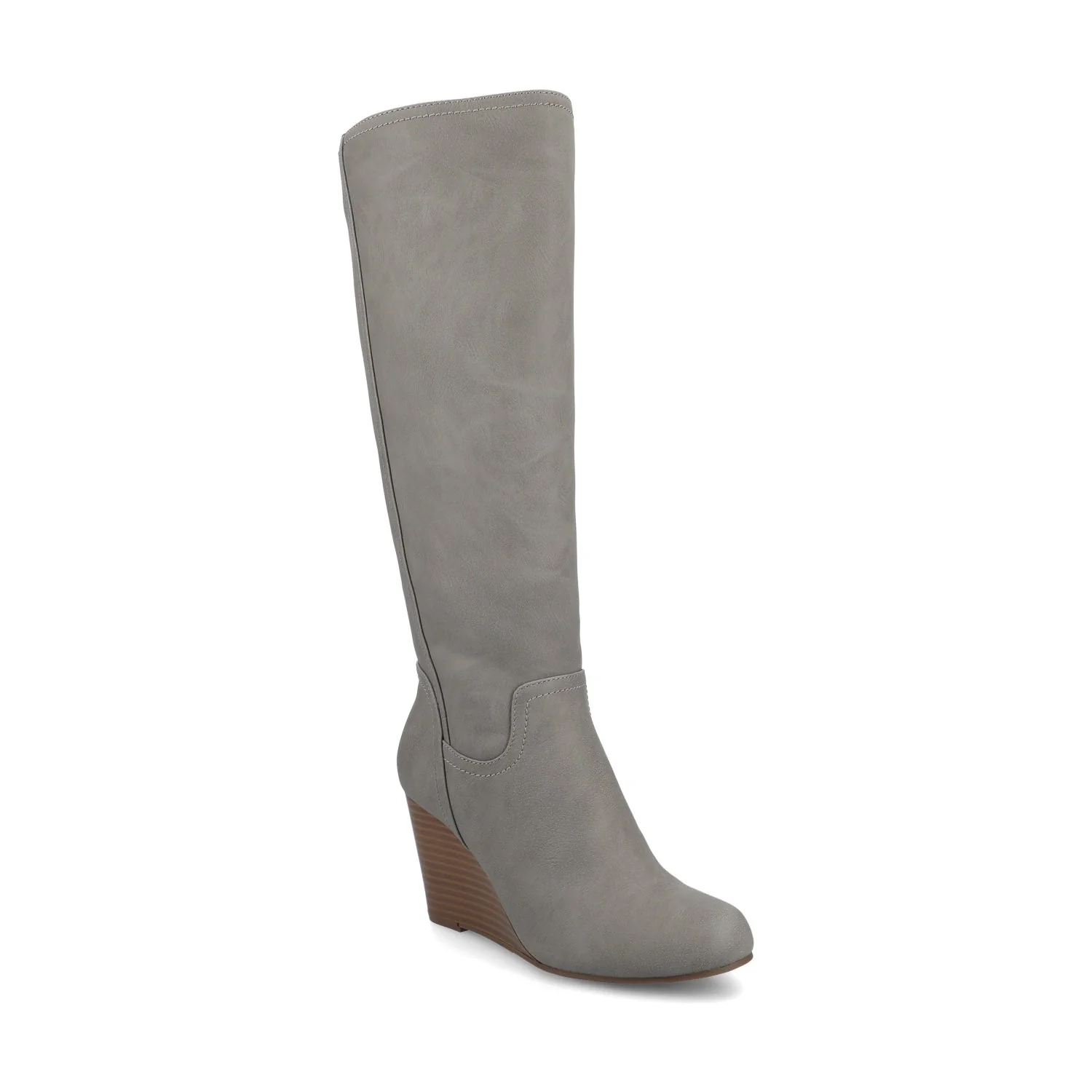 LANGLY KNEE-HIGH BOOTS IN WIDE CALF - Grey - Image 2