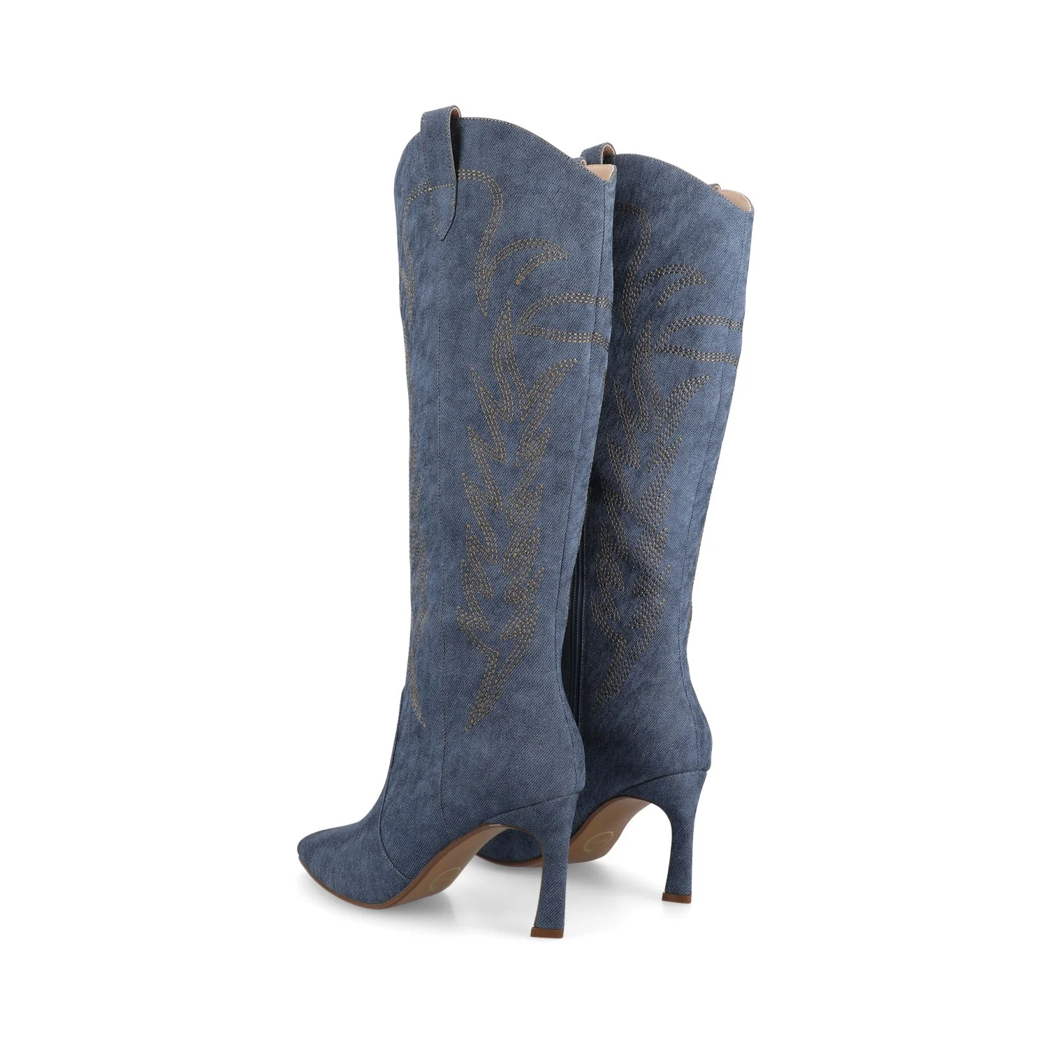 LARAMIE KNEE HIGH WESTERN BOOTS - Denim - Image 5